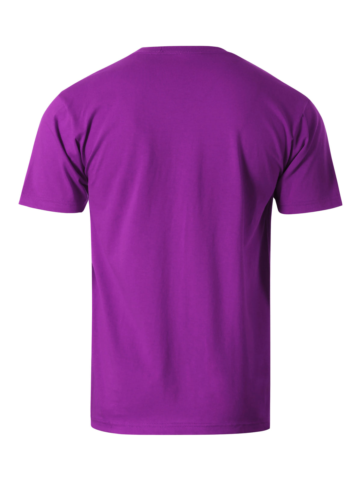 Men’s Essential Crew Neck Short Sleeve T Shirt 2XL-5XL in Purple - Hat and Beyond blank tee