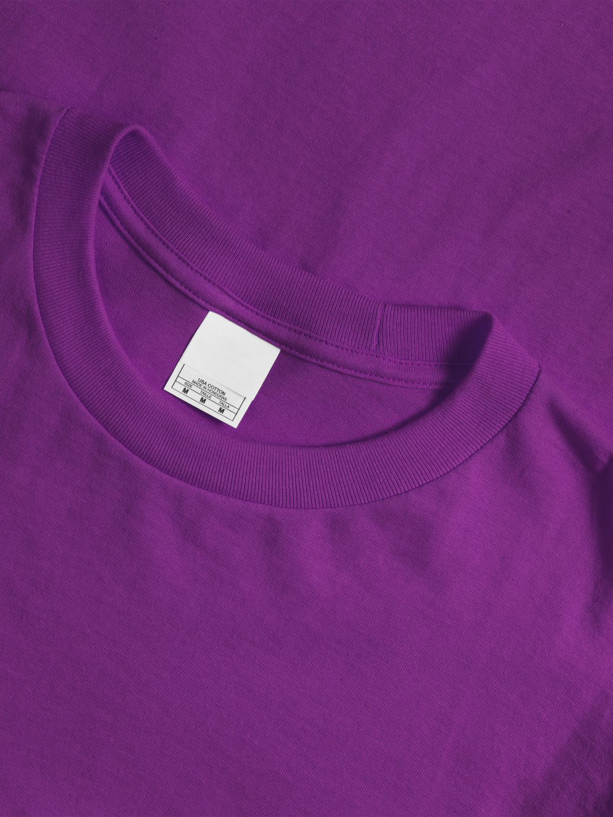 Men’s Essential Crew Neck Short Sleeve T Shirt S-XL in Purple - Hat and Beyond blank tee