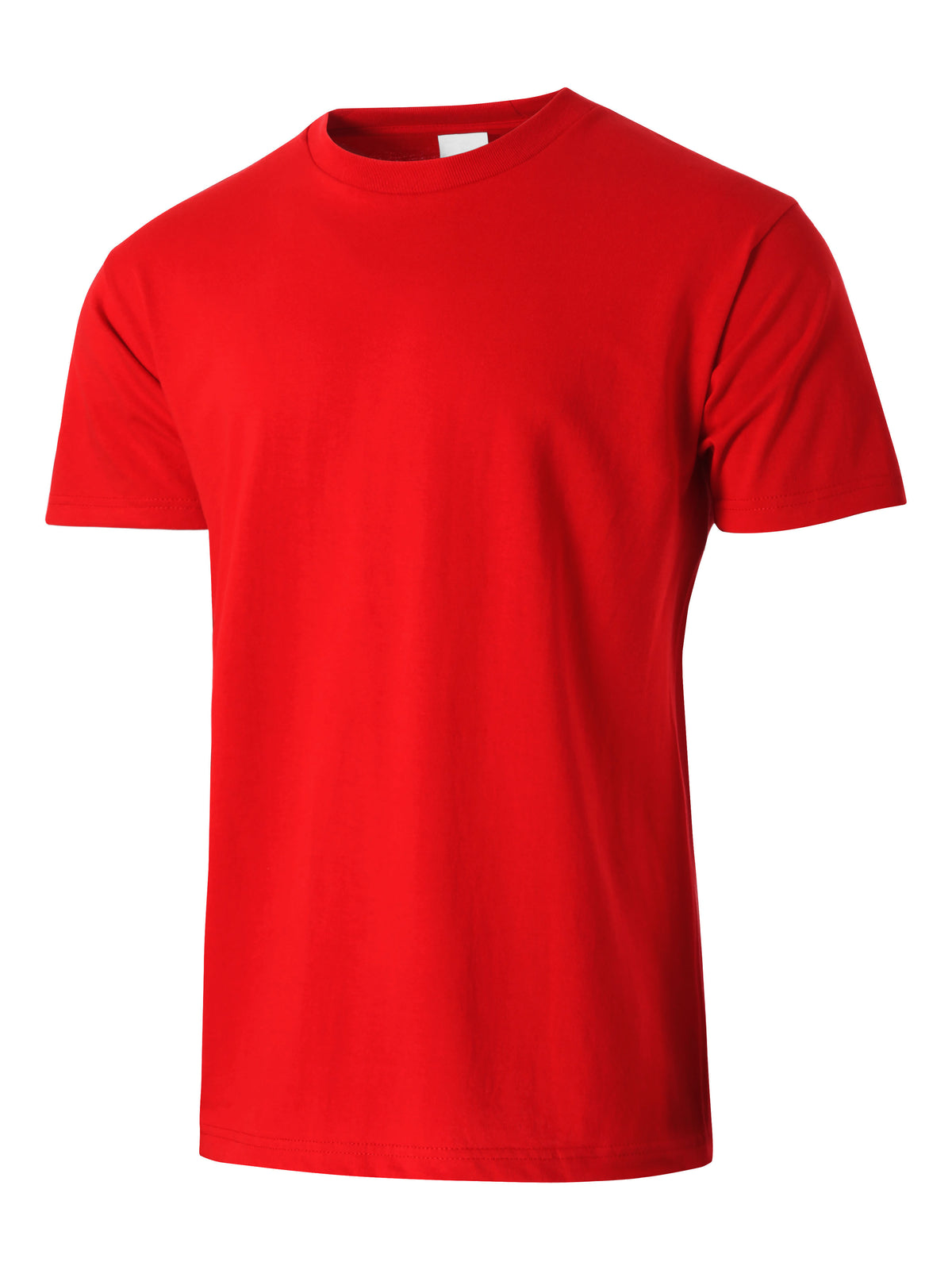 Men’s Essential Crew Neck Short Sleeve T Shirt S-XL in Red - Hat and Beyond blank tee