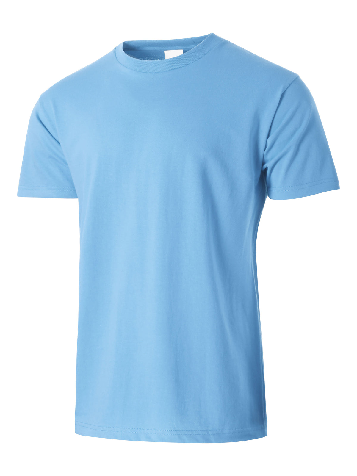 Men’s Essential Crew Neck Short Sleeve T Shirt 2XL-5XL in Sky Blue - Hat and Beyond blank tee