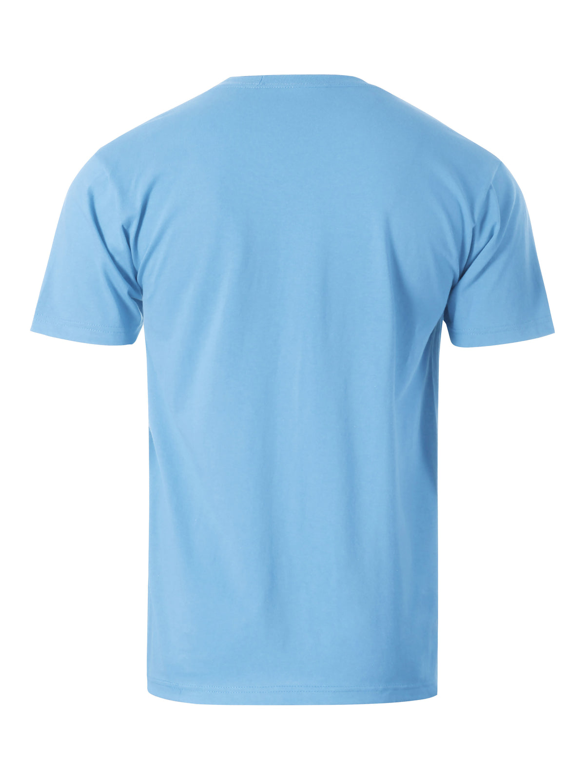 Men’s Essential Crew Neck Short Sleeve T Shirt S-XL in Sky Blue - Hat and Beyond blank tee