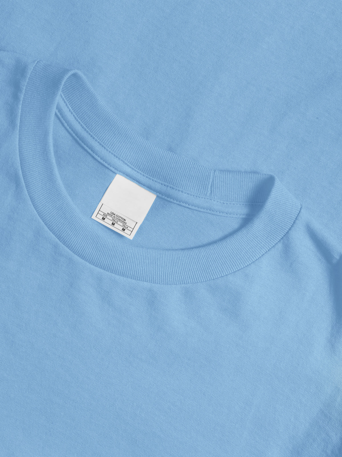 Men’s Essential Crew Neck Short Sleeve T Shirt 2XL-5XL in Sky Blue - Hat and Beyond blank tee