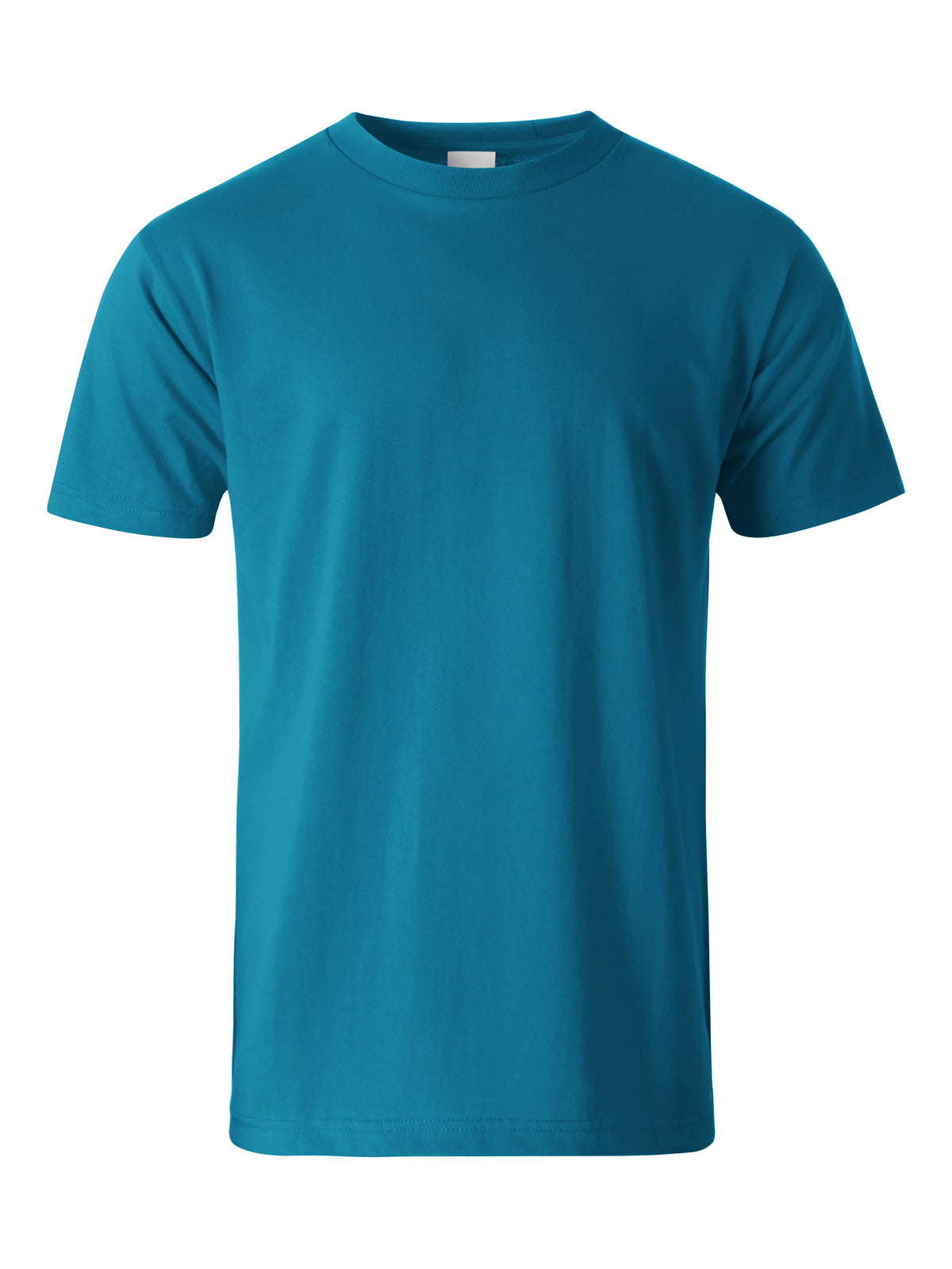 Men’s Essential Crew Neck Short Sleeve T Shirt 2XL-5XL in Turquoise - Hat and Beyond blank tee