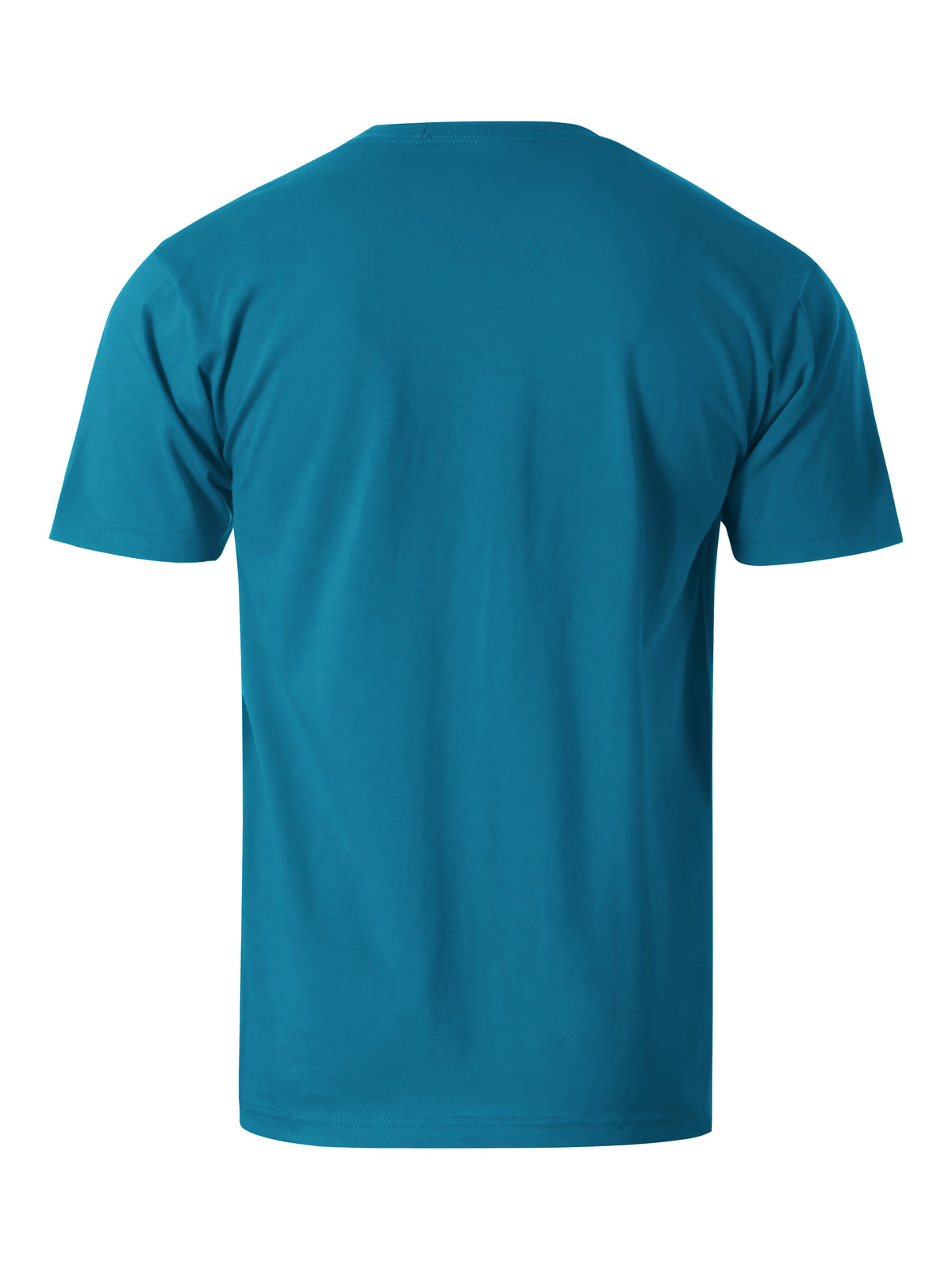 Men’s Essential Crew Neck Short Sleeve T Shirt S-XL in Turquoise - Hat and Beyond blank tee