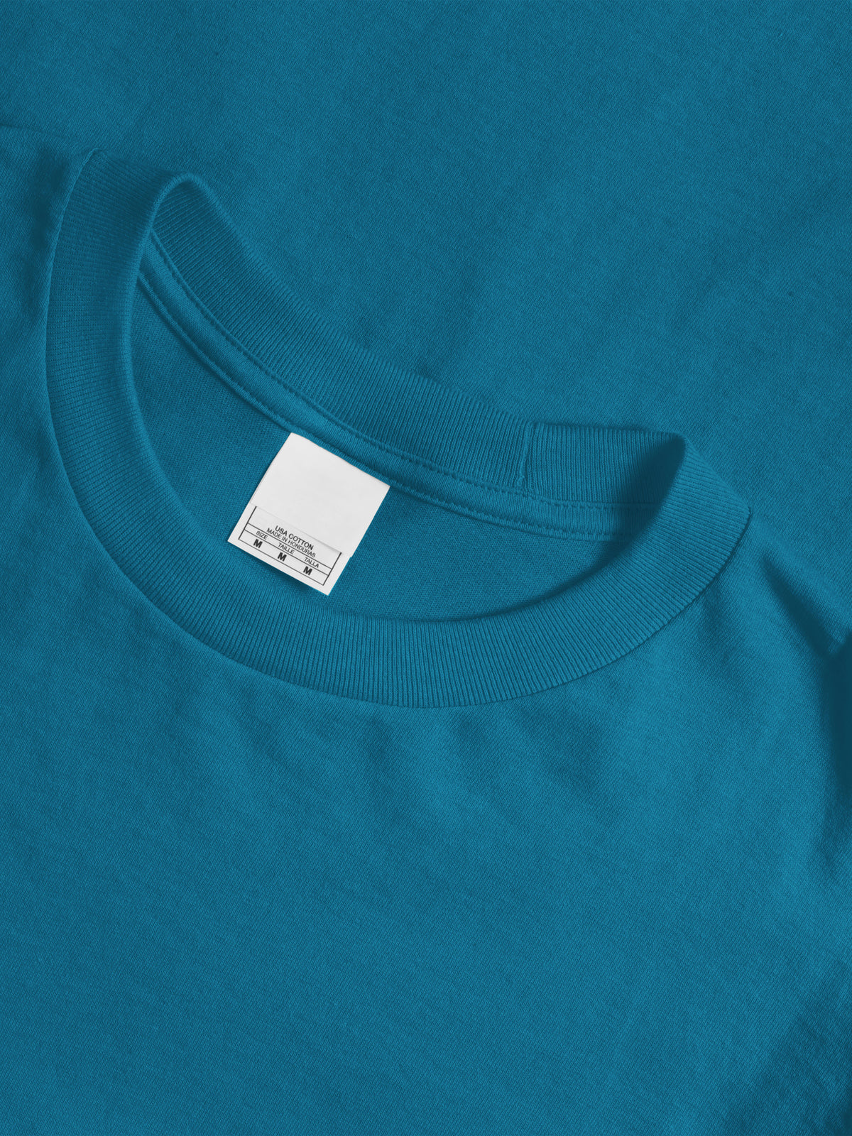 Men’s Essential Crew Neck Short Sleeve T Shirt 2XL-5XL in Turquoise - Hat and Beyond blank tee