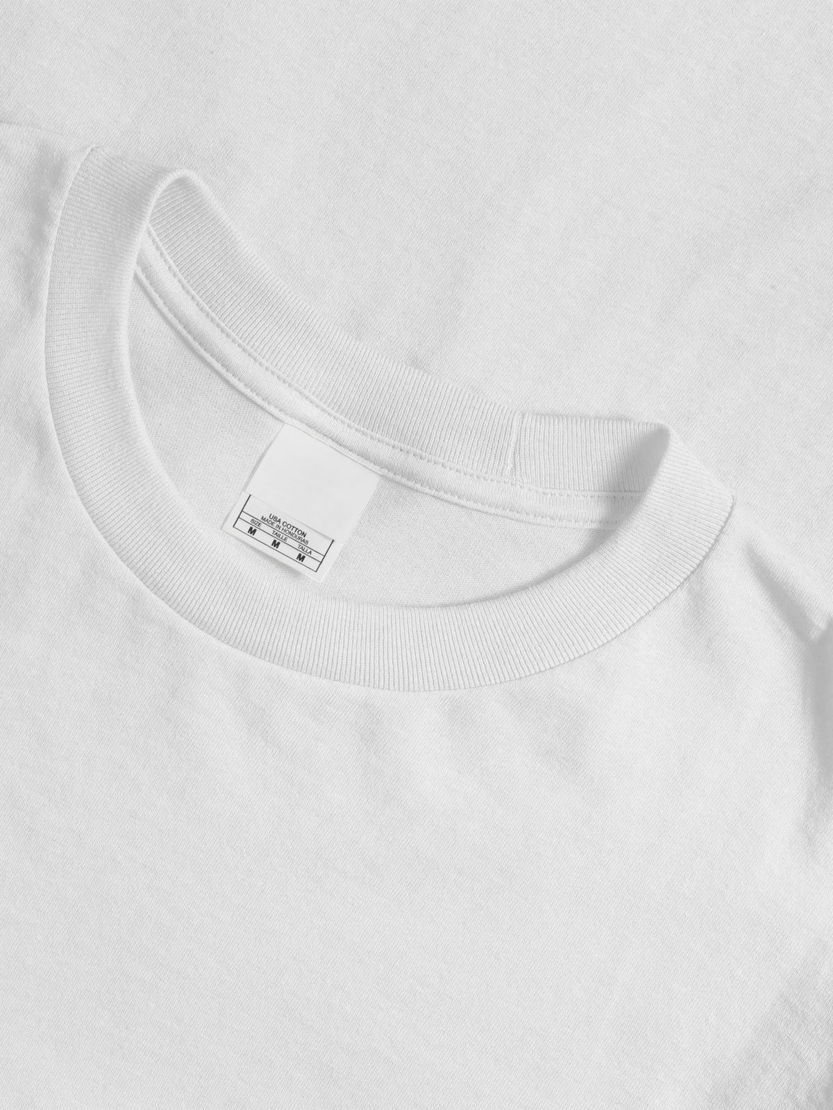Men’s Essential Crew Neck Short Sleeve T Shirt 2XL-5XL in White - Hat and Beyond blank tee