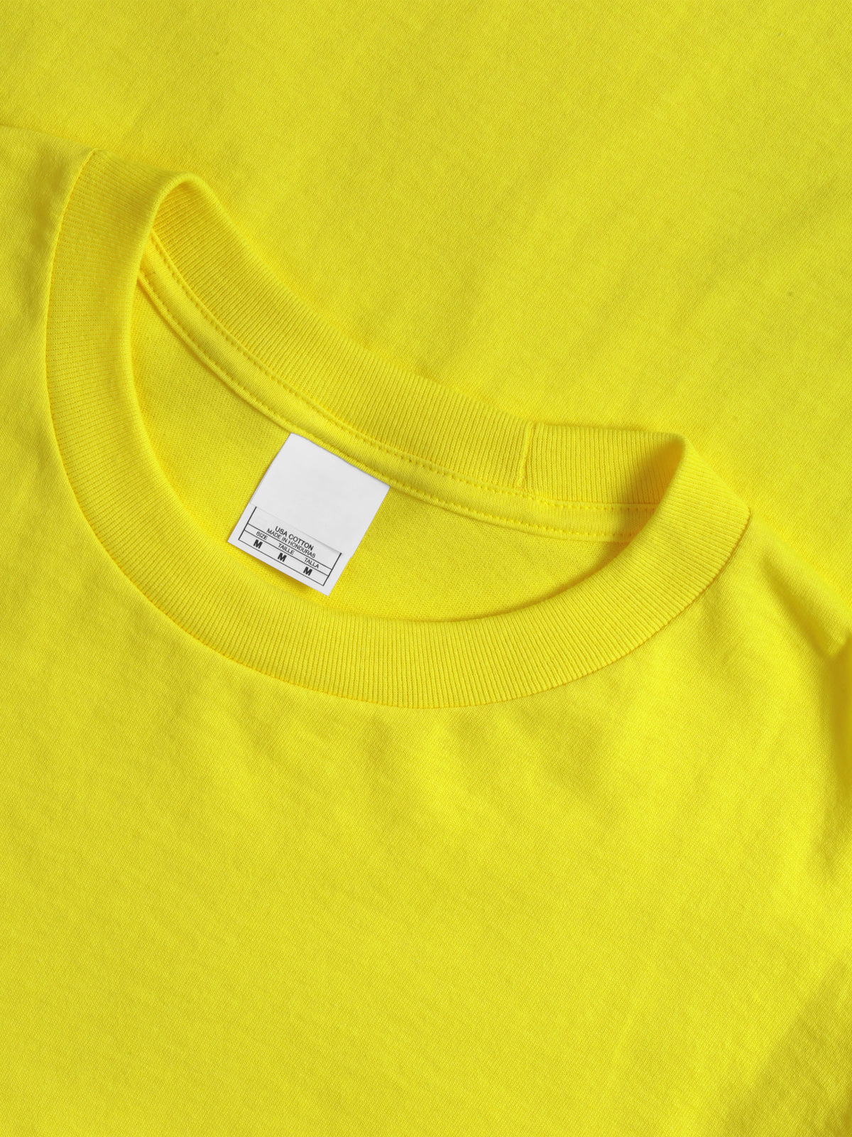 Men’s Essential Crew Neck Short Sleeve T Shirt S-XL in Yellow - Hat and Beyond blank tee