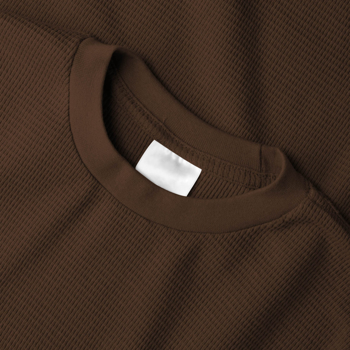 Men’s Waffle Thermal Sweatshirts in thermal shirt_thermal long sleeve_mens thermal shirt_long sleeve thermal shirts_mens thermal long sleeve_thermal clothing mens_Brown - Hat and B