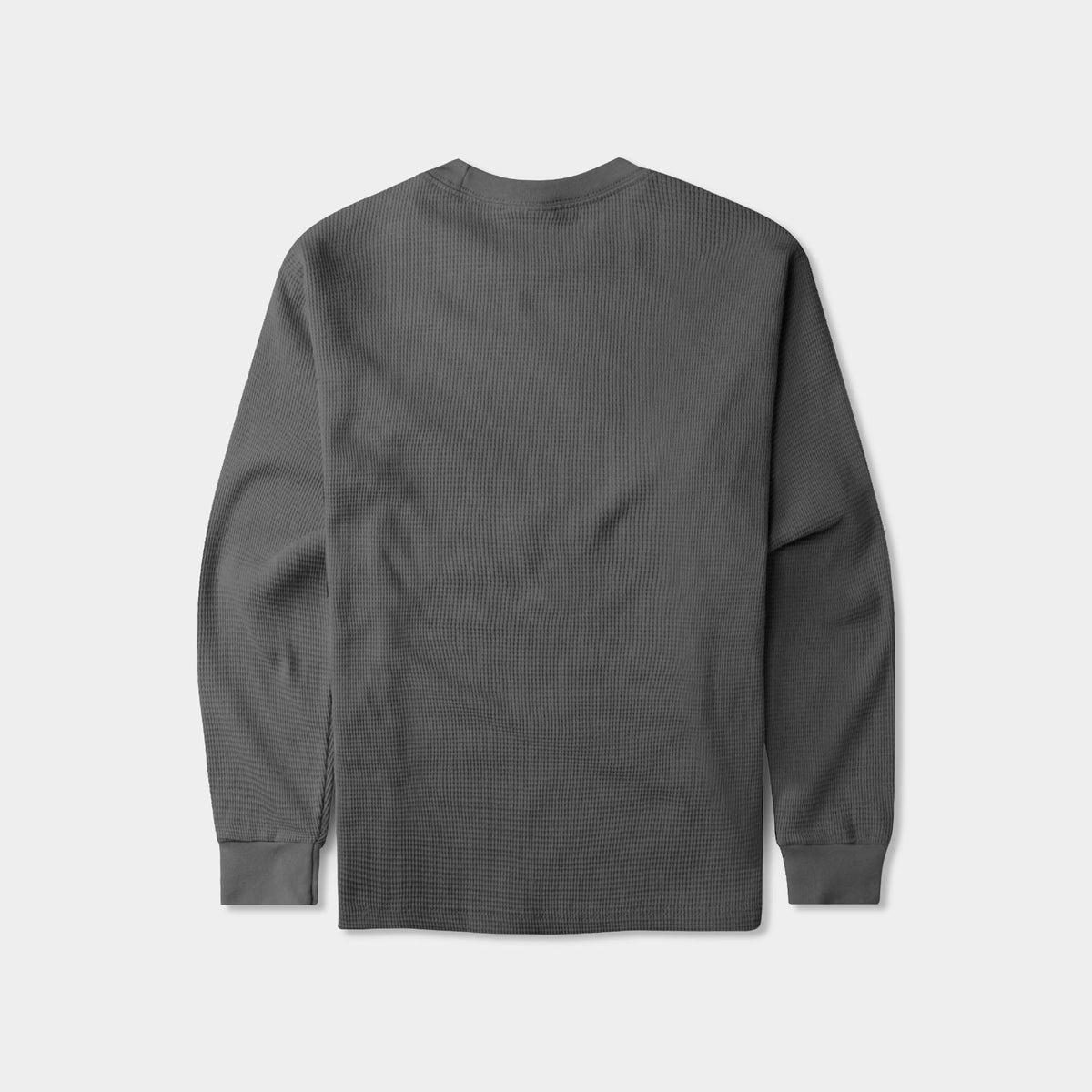 Men’s Waffle Thermal Sweatshirts in thermal shirt_thermal long sleeve_mens thermal shirt_long sleeve thermal shirts_mens thermal long sleeve_thermal clothing mens_Cool Gray - Hat a