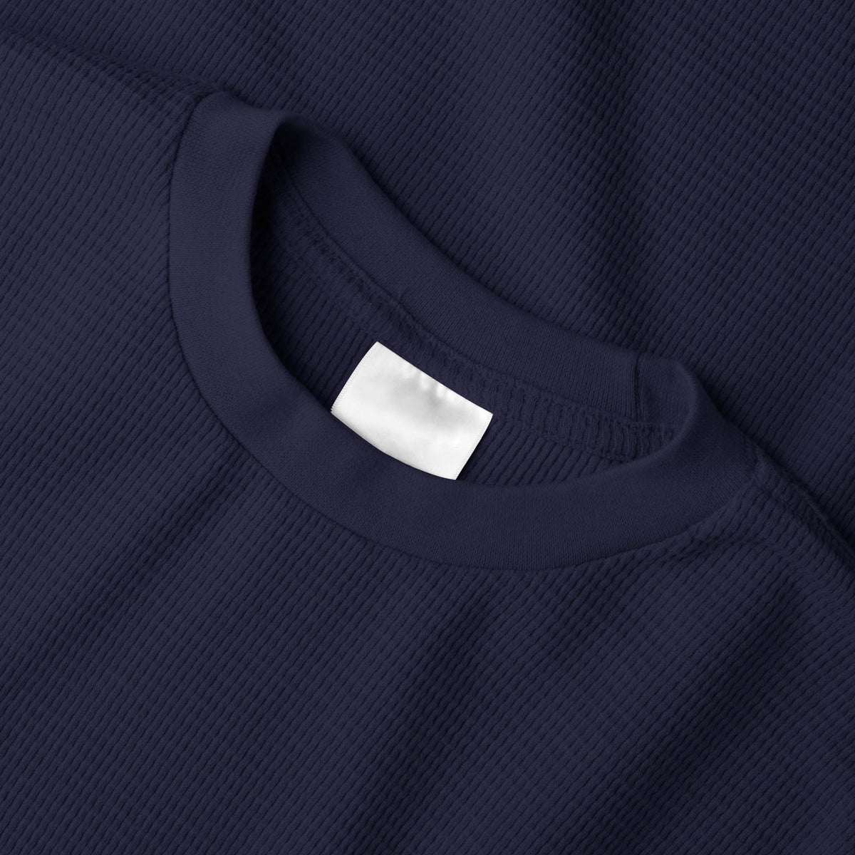 Men’s Waffle Thermal Sweatshirts in thermal shirt_thermal long sleeve_mens thermal shirt_long sleeve thermal shirts_mens thermal long sleeve_thermal clothing mens_Navy - Hat and Be