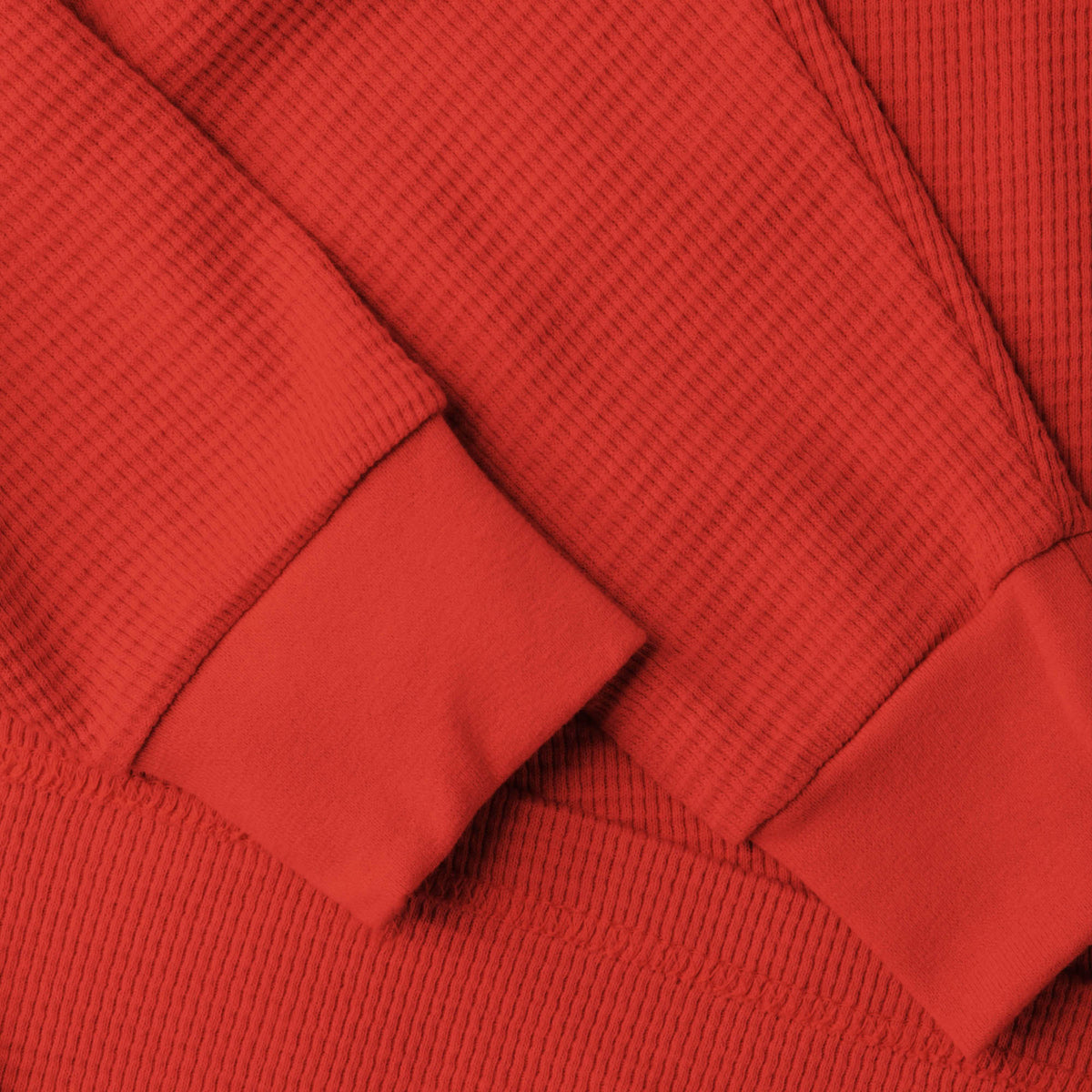 Men’s Waffle Thermal Sweatshirts in thermal shirt_thermal long sleeve_mens thermal shirt_long sleeve thermal shirts_mens thermal long sleeve_thermal clothing mens_Red - Hat and Bey