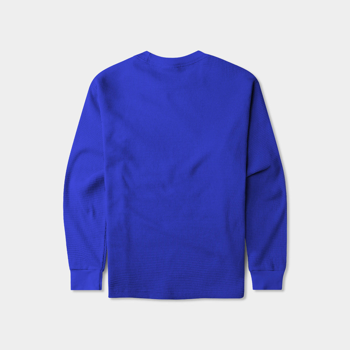 Men’s Waffle Thermal Sweatshirts in thermal shirt_thermal long sleeve_mens thermal shirt_long sleeve thermal shirts_mens thermal long sleeve_thermal clothing mens_Blue - Hat and Be
