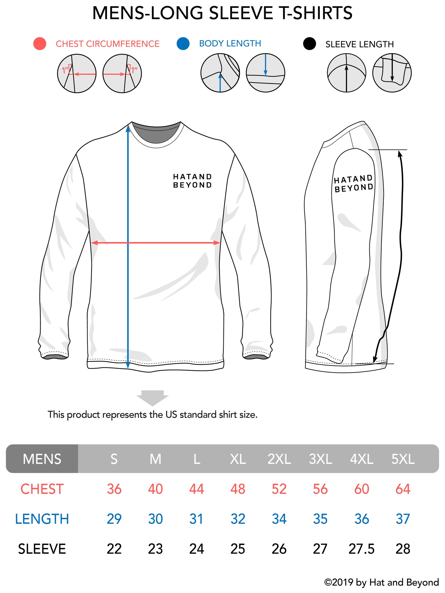 thermal shirt_thermal long sleeve_mens thermal shirt_long sleeve thermal shirts_mens thermal long sleeve_thermal clothing mens_Size Chart