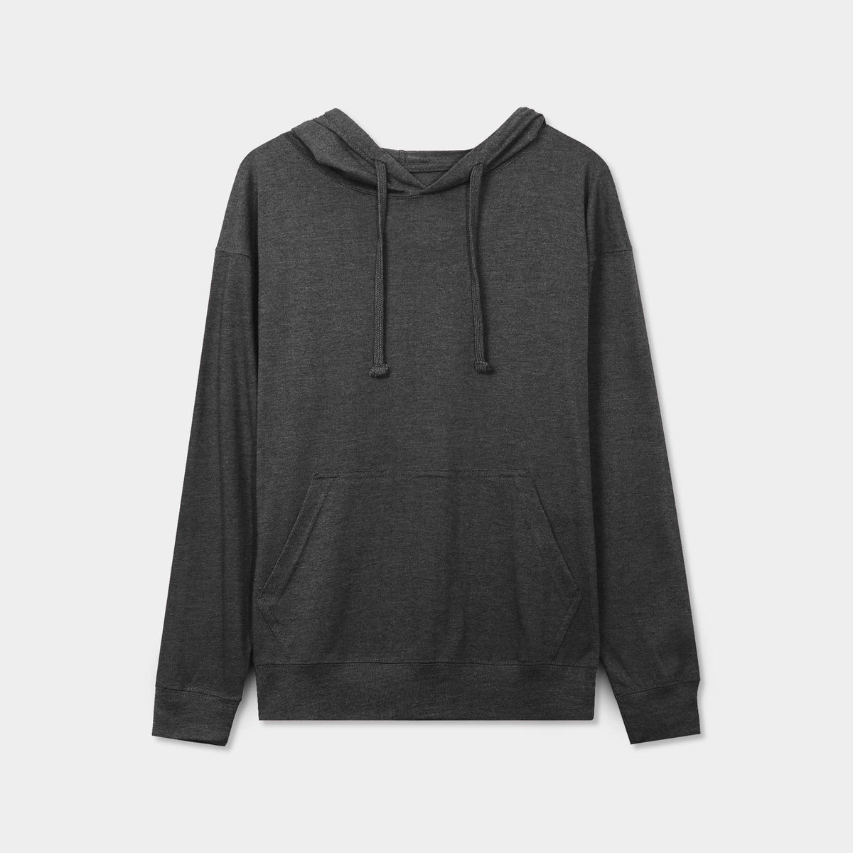 Men’s Lightweight Pullover Hoodie in hoodie_hoodies for men_hooded sweatshirt_custom hoodies_cheap hoodies_couple hoodies_pullover hoodie_mens pullover hoodie_Charcoal - Hat and Be