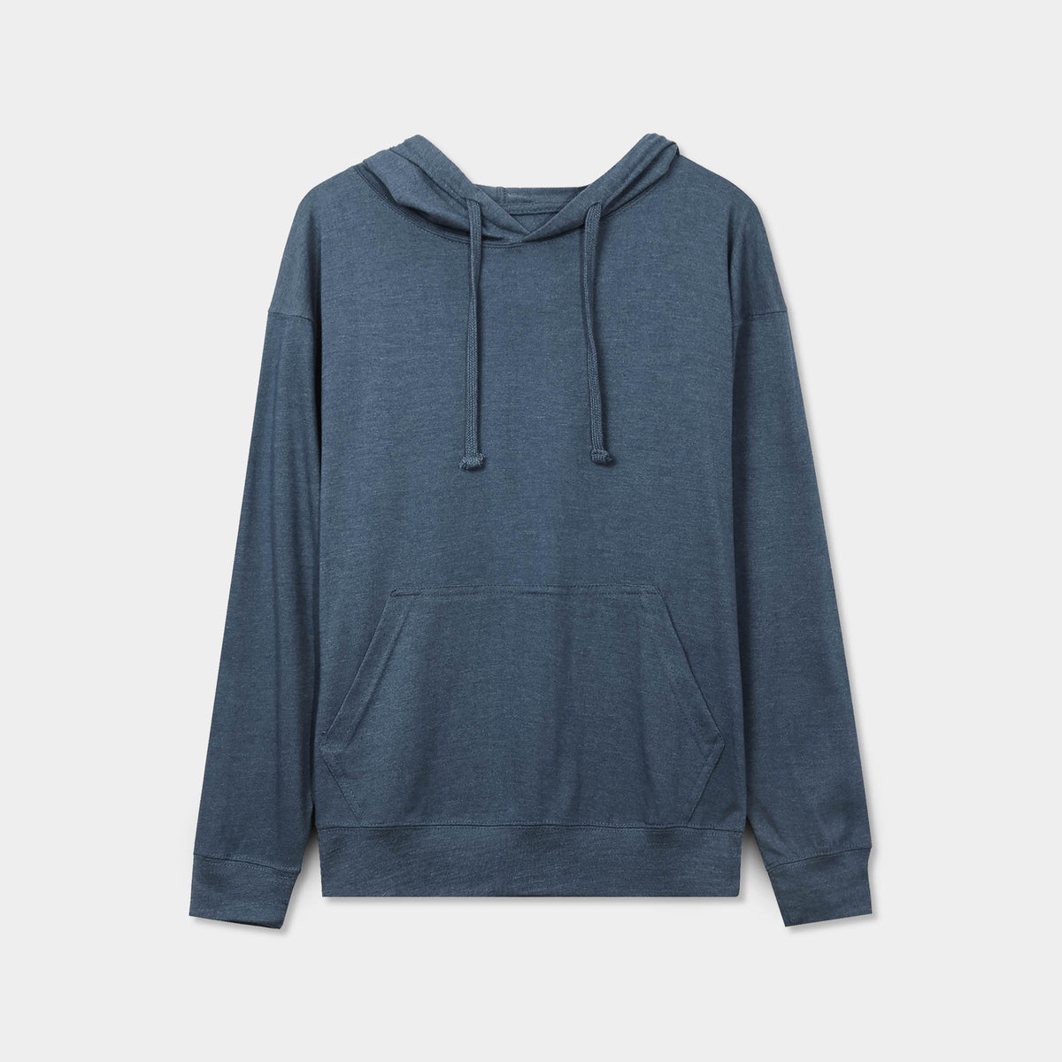 Men’s Lightweight Pullover Hoodie in hoodie_hoodies for men_hooded sweatshirt_custom hoodies_cheap hoodies_couple hoodies_pullover hoodie_mens pullover hoodie_Denim - Hat and Beyon