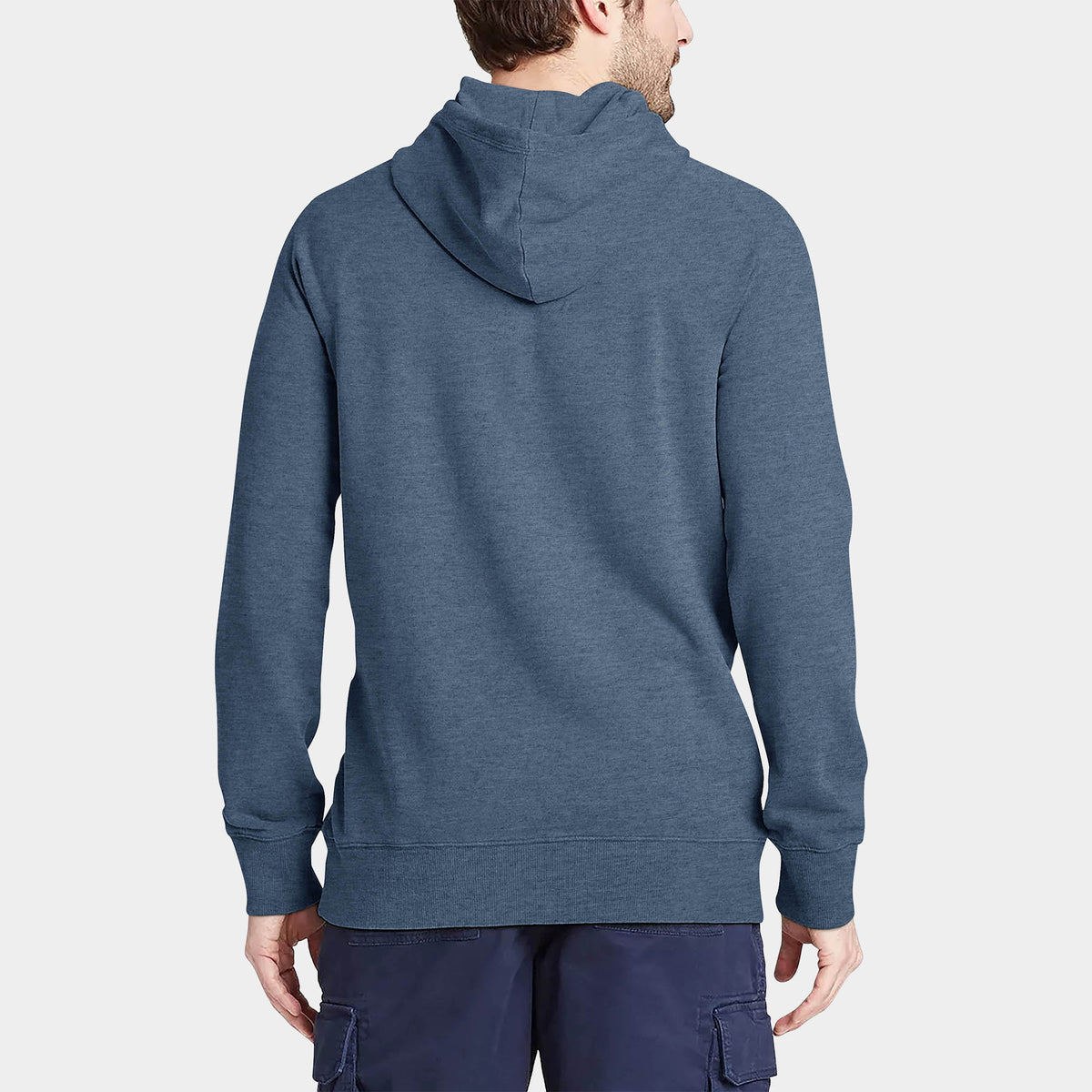 Men’s Lightweight Pullover Hoodie in hoodie_hoodies for men_hooded sweatshirt_custom hoodies_cheap hoodies_couple hoodies_pullover hoodie_mens pullover hoodie_Denim - Hat and Beyon