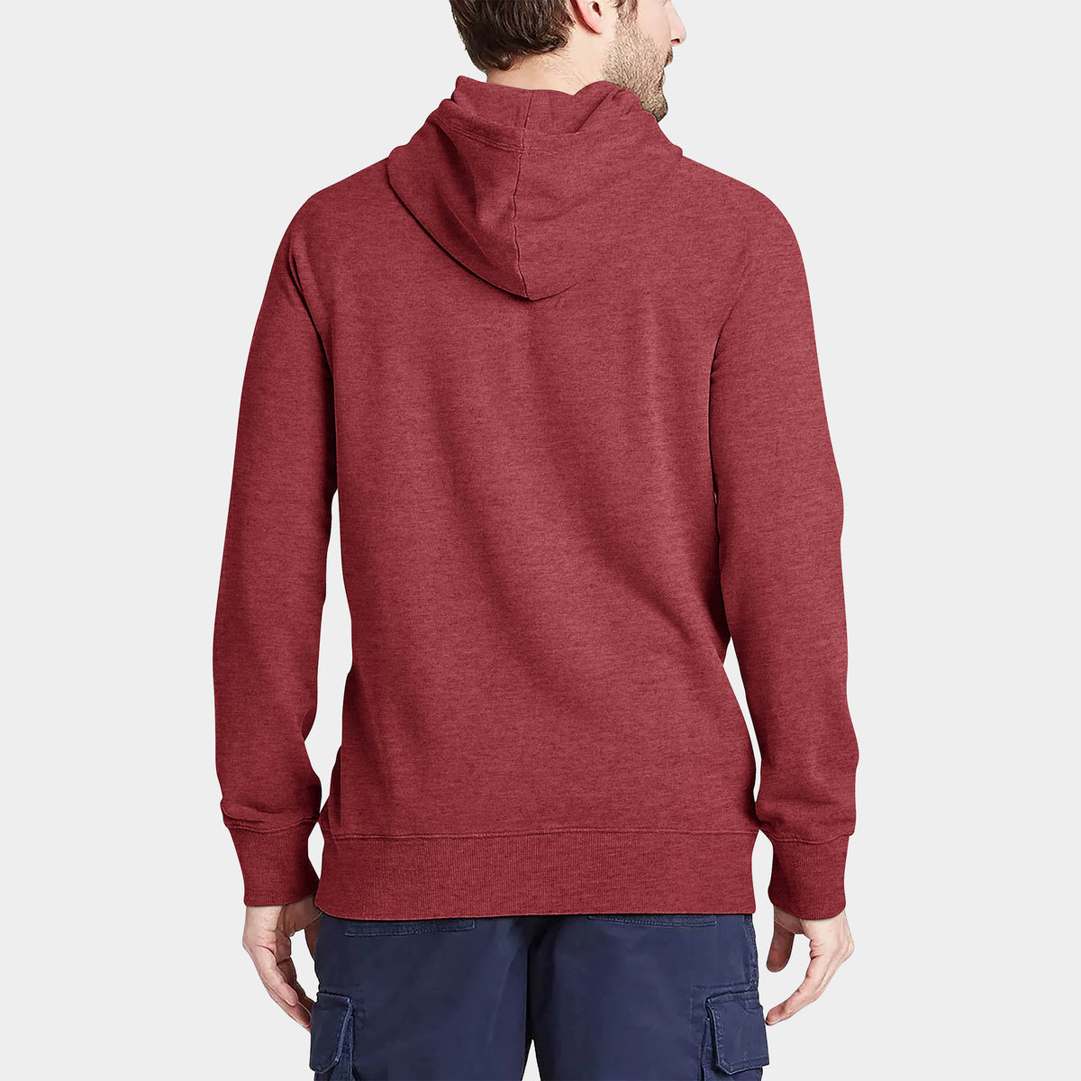 Men’s Lightweight Pullover Hoodie in hoodie_hoodies for men_hooded sweatshirt_custom hoodies_cheap hoodies_couple hoodies_pullover hoodie_mens pullover hoodie_Heather Burgundy - Ha