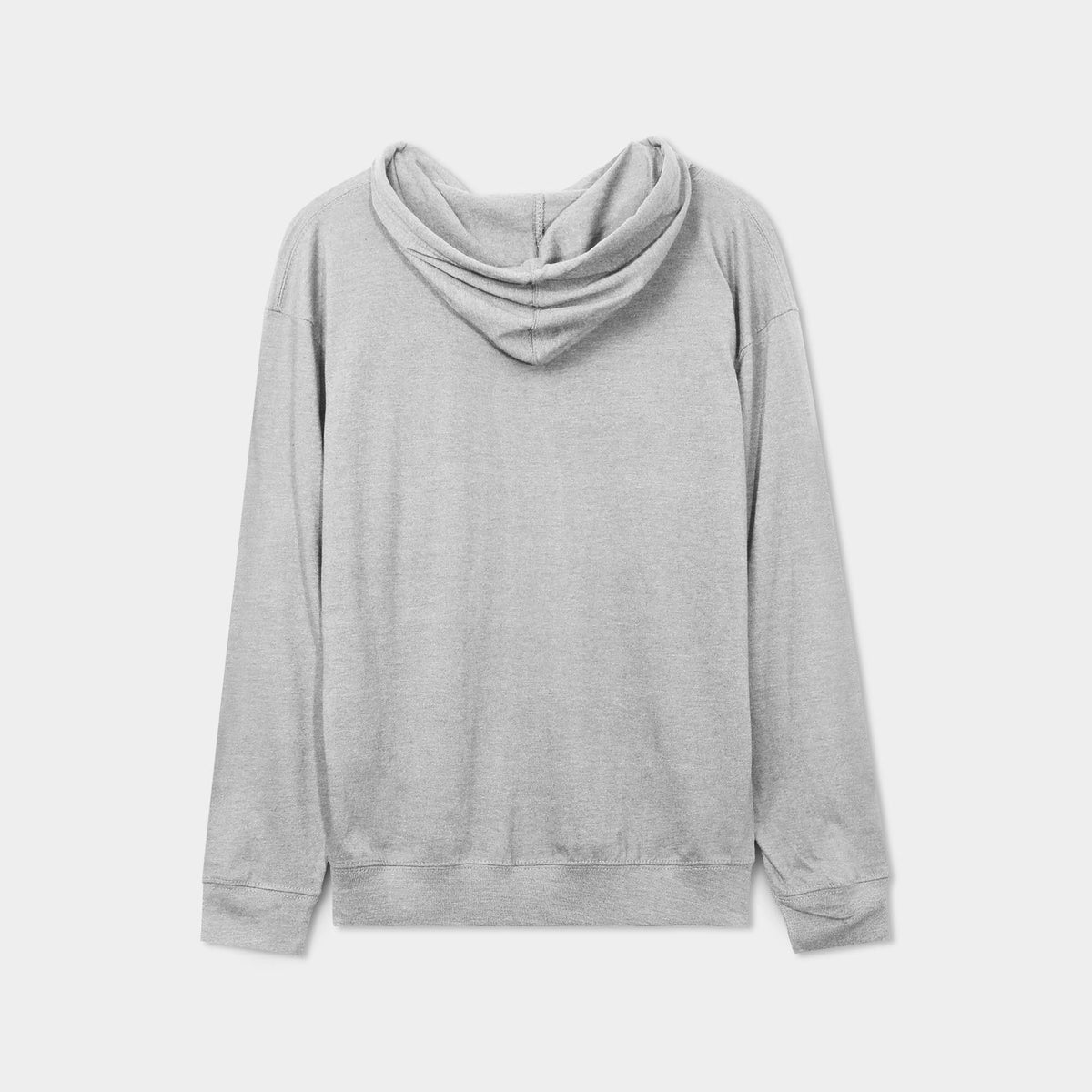 Men’s Lightweight Pullover Hoodie in hoodie_hoodies for men_hooded sweatshirt_custom hoodies_cheap hoodies_couple hoodies_pullover hoodie_mens pullover hoodie_Heather Gray - Hat an