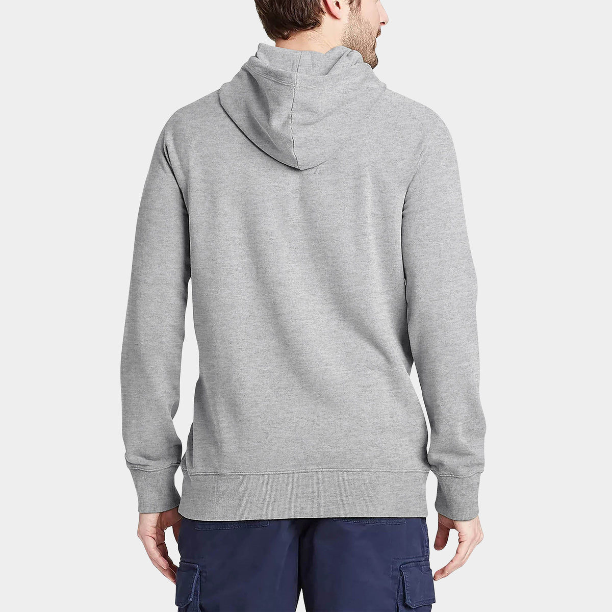Men’s Lightweight Pullover Hoodie in hoodie_hoodies for men_hooded sweatshirt_custom hoodies_cheap hoodies_couple hoodies_pullover hoodie_mens pullover hoodie_Heather Gray - Hat an