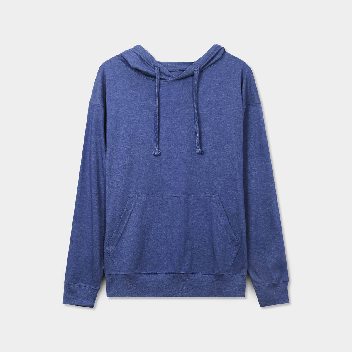 Men’s Lightweight Pullover Hoodie in hoodie_hoodies for men_hooded sweatshirt_custom hoodies_cheap hoodies_couple hoodies_pullover hoodie_mens pullover hoodie_Heather Royal Blue - 