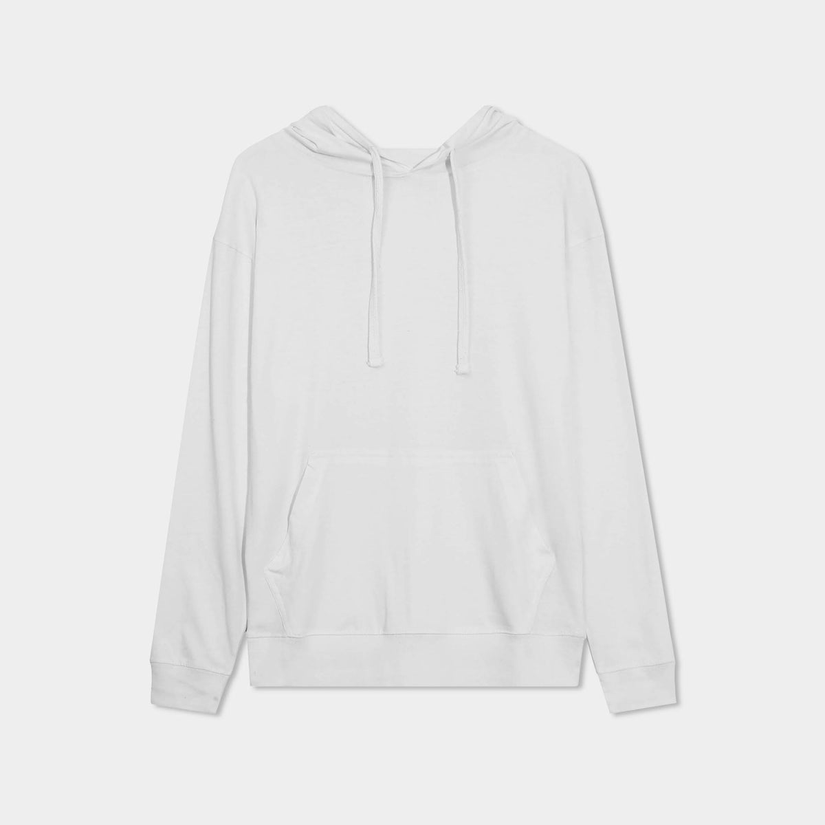 Men’s Lightweight Pullover Hoodie in hoodie_hoodies for men_hooded sweatshirt_custom hoodies_cheap hoodies_couple hoodies_pullover hoodie_mens pullover hoodie_White - Hat and Beyon