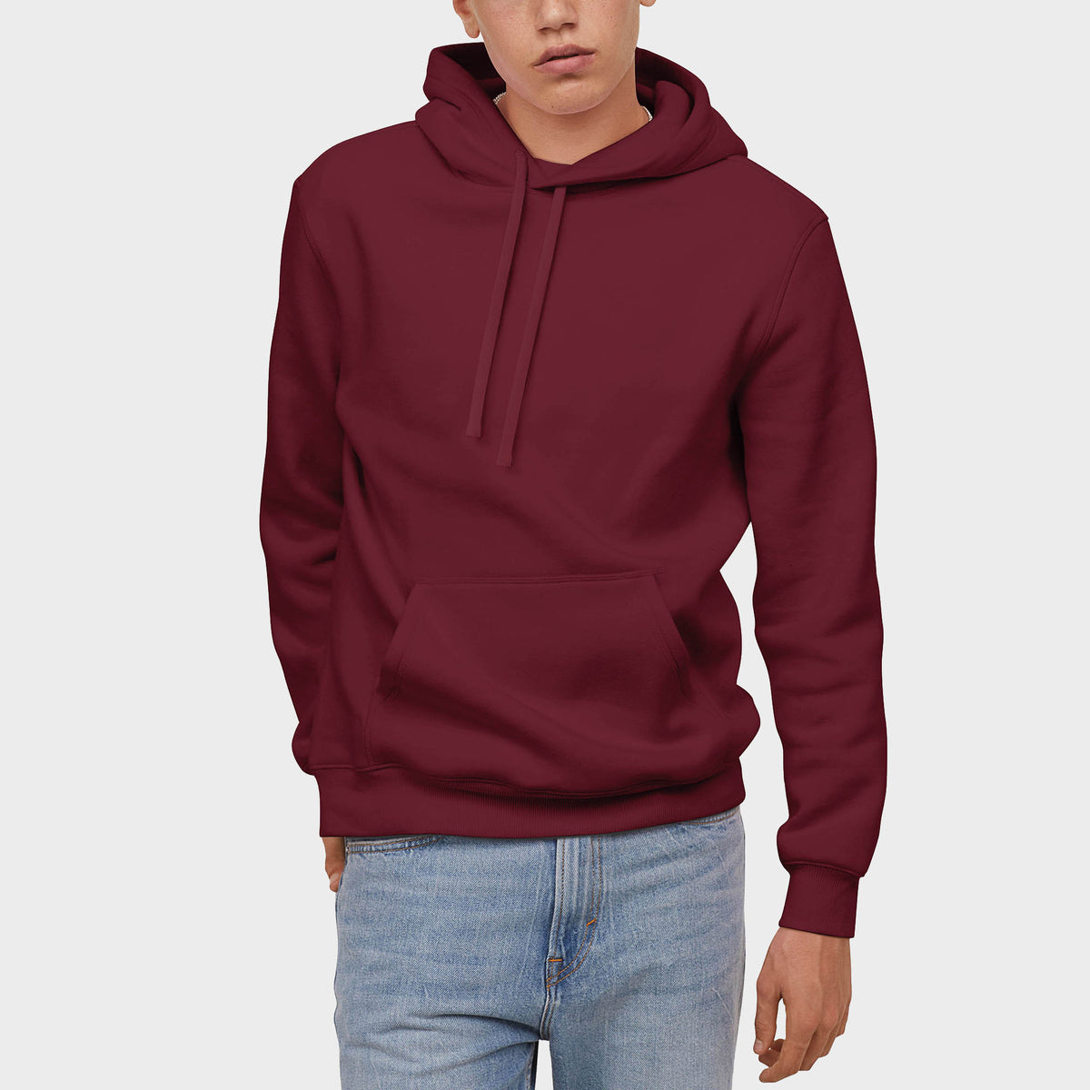 Men’s Pullover Hoodie in pullover hoodie_mens pullover hoodie_pullover sweatshirt_champion pullover hoodie_hooded pullover_heavyweight pullover hoodie_Burgundy - Hat and Beyond hoo