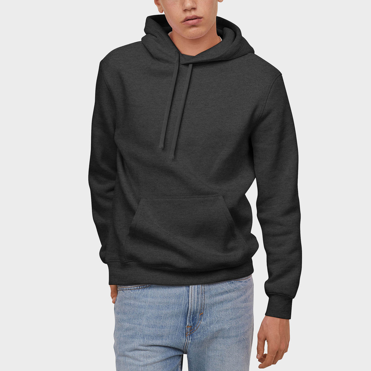 Men’s Pullover Hoodie in pullover hoodie_mens pullover hoodie_pullover sweatshirt_champion pullover hoodie_hooded pullover_heavyweight pullover hoodie_Charcoal - Hat and Beyond hoo
