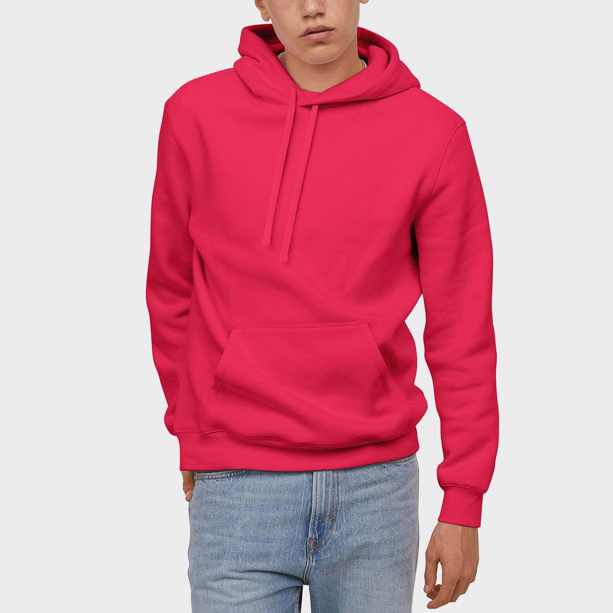 Men’s Pullover Hoodie in pullover hoodie_mens pullover hoodie_pullover sweatshirt_champion pullover hoodie_hooded pullover_heavyweight pullover hoodie_Fuchsia - Hat and Beyond hood