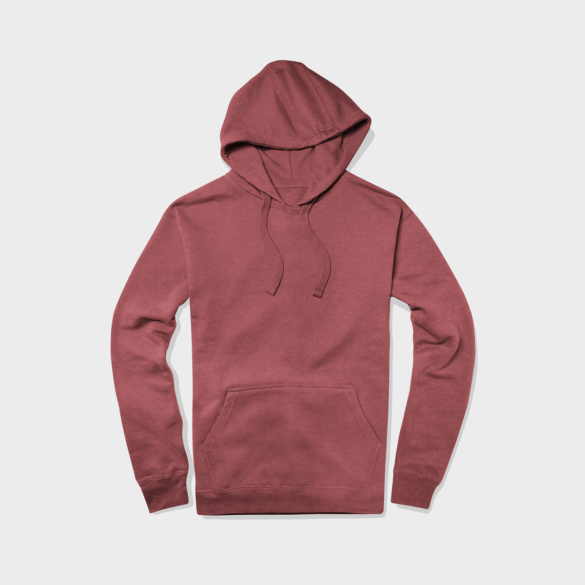 Men’s Pullover Hoodie in pullover hoodie_mens pullover hoodie_pullover sweatshirt_champion pullover hoodie_hooded pullover_heavyweight pullover hoodie_Heather Burgundy - Hat and Be