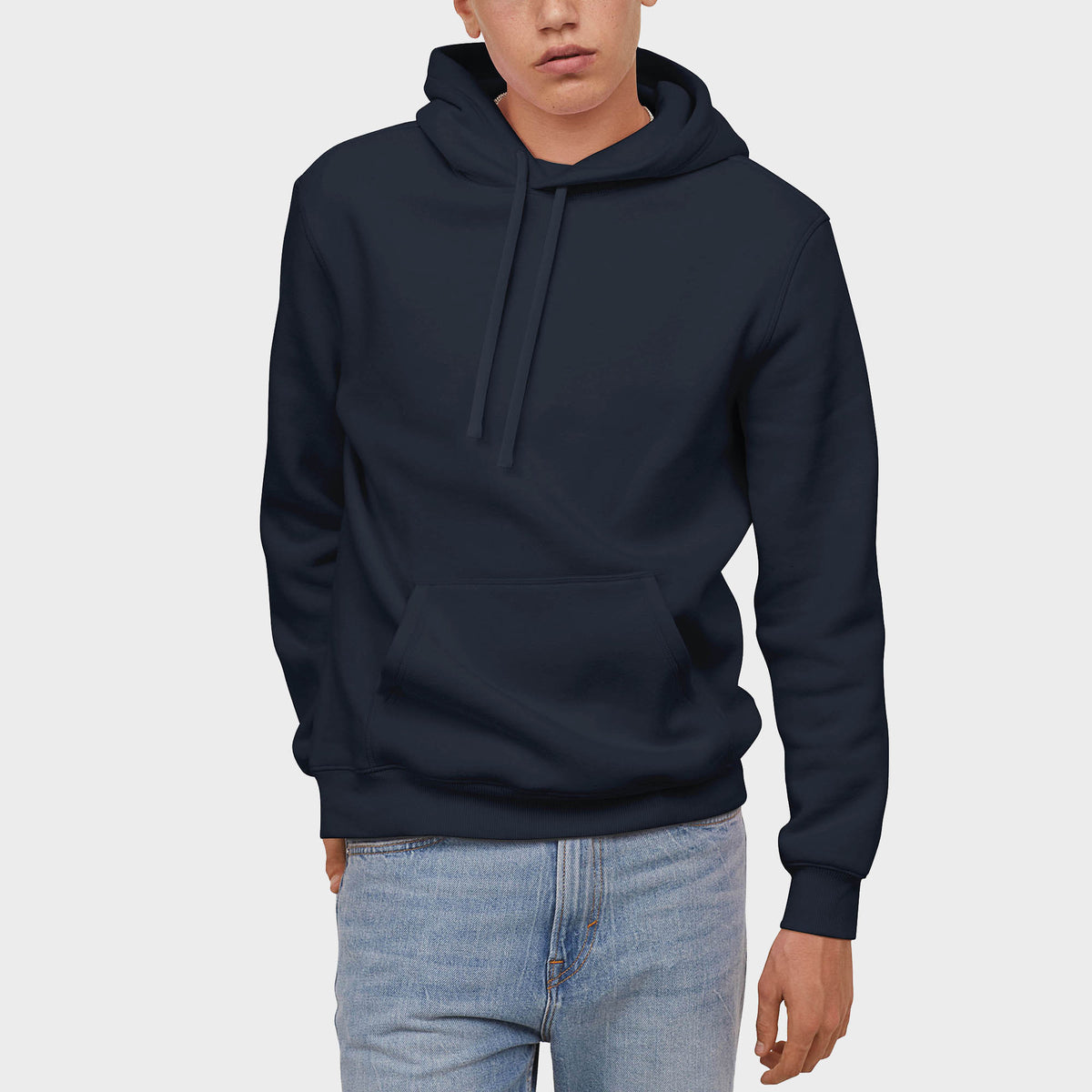 Men’s Pullover Hoodie in pullover hoodie_mens pullover hoodie_pullover sweatshirt_champion pullover hoodie_hooded pullover_heavyweight pullover hoodie_Navy - Hat and Beyond hoodie