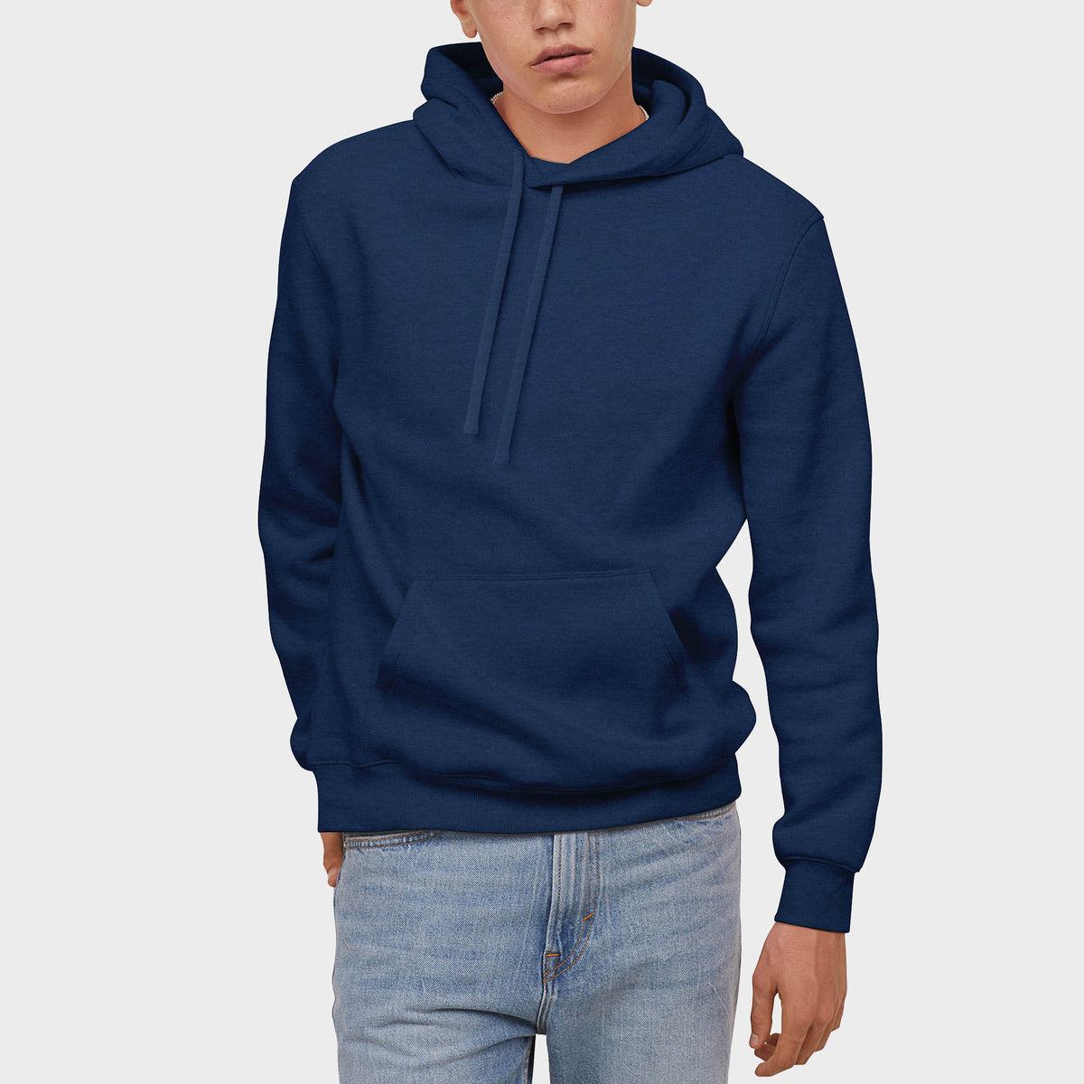 Men’s Pullover Hoodie in pullover hoodie_mens pullover hoodie_pullover sweatshirt_champion pullover hoodie_hooded pullover_heavyweight pullover hoodie_Royal Blue Caviar - Hat and B