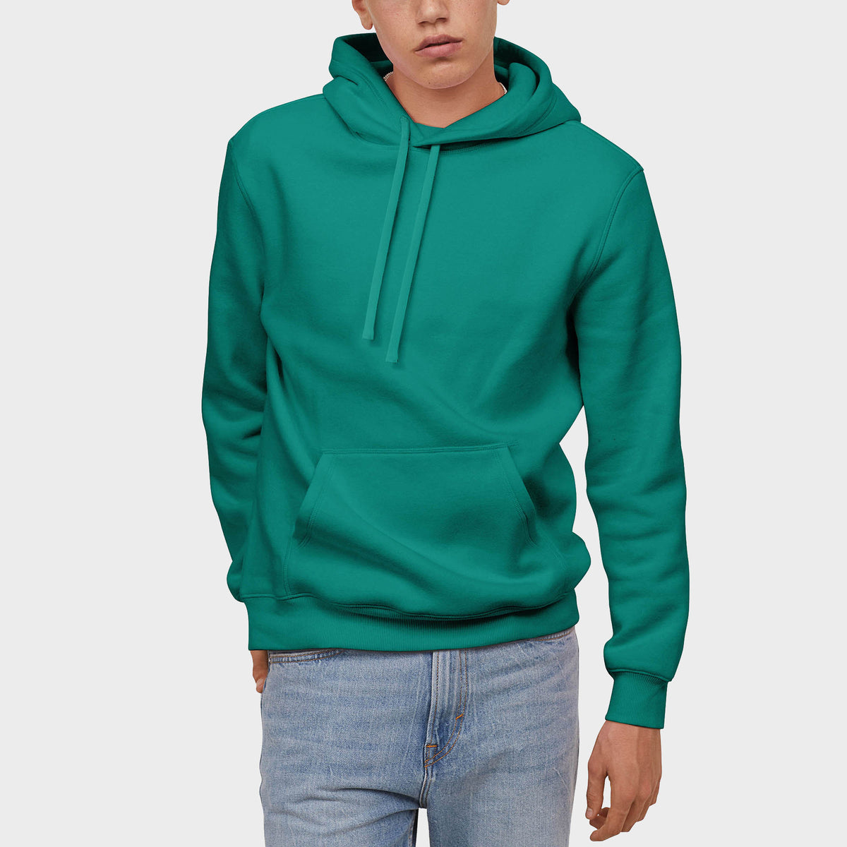 Men’s Pullover Hoodie in pullover hoodie_mens pullover hoodie_pullover sweatshirt_champion pullover hoodie_hooded pullover_heavyweight pullover hoodie_Teal - Hat and Beyond hoodie