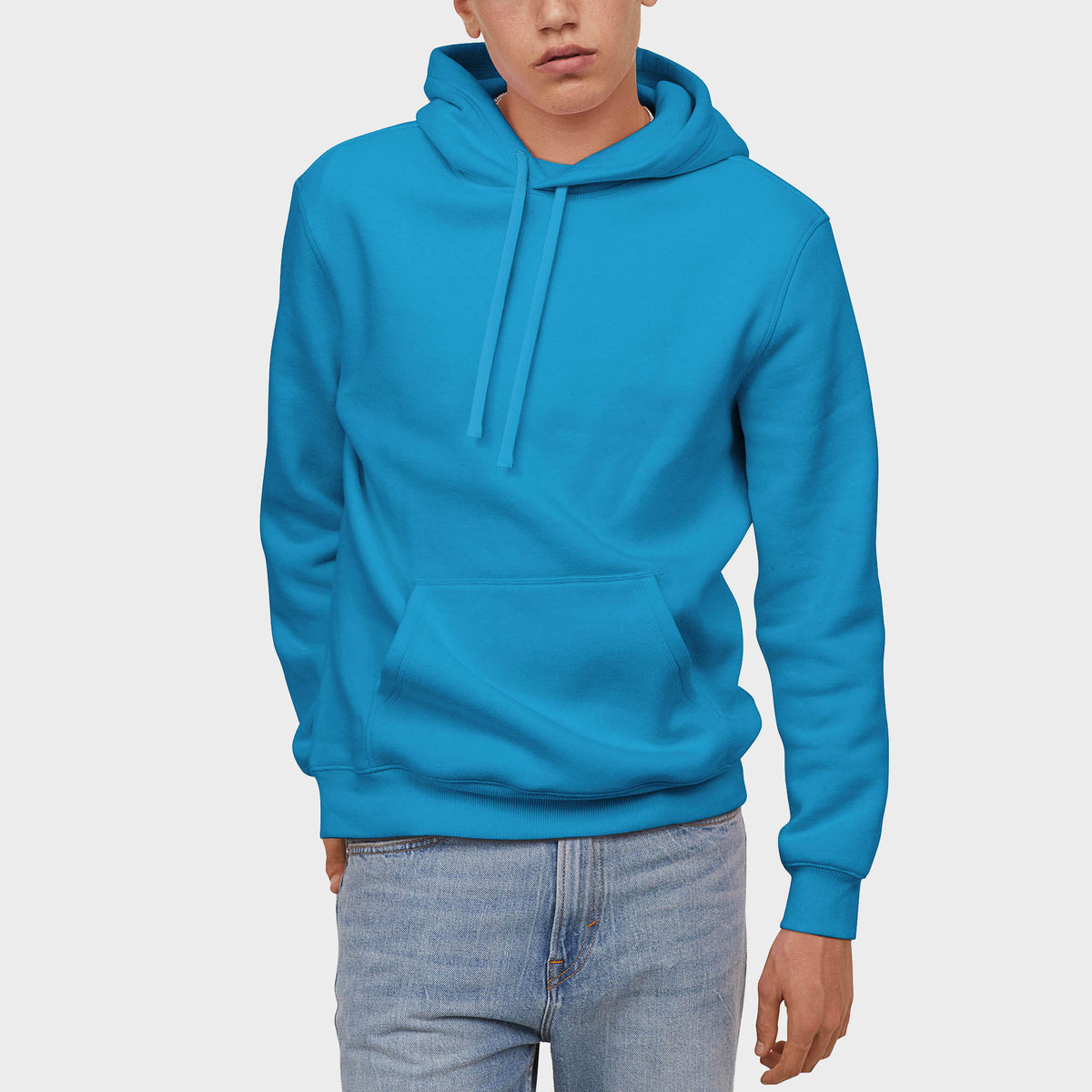 Men’s Pullover Hoodie in pullover hoodie_mens pullover hoodie_pullover sweatshirt_champion pullover hoodie_hooded pullover_heavyweight pullover hoodie_Turquoise - Hat and Beyond ho