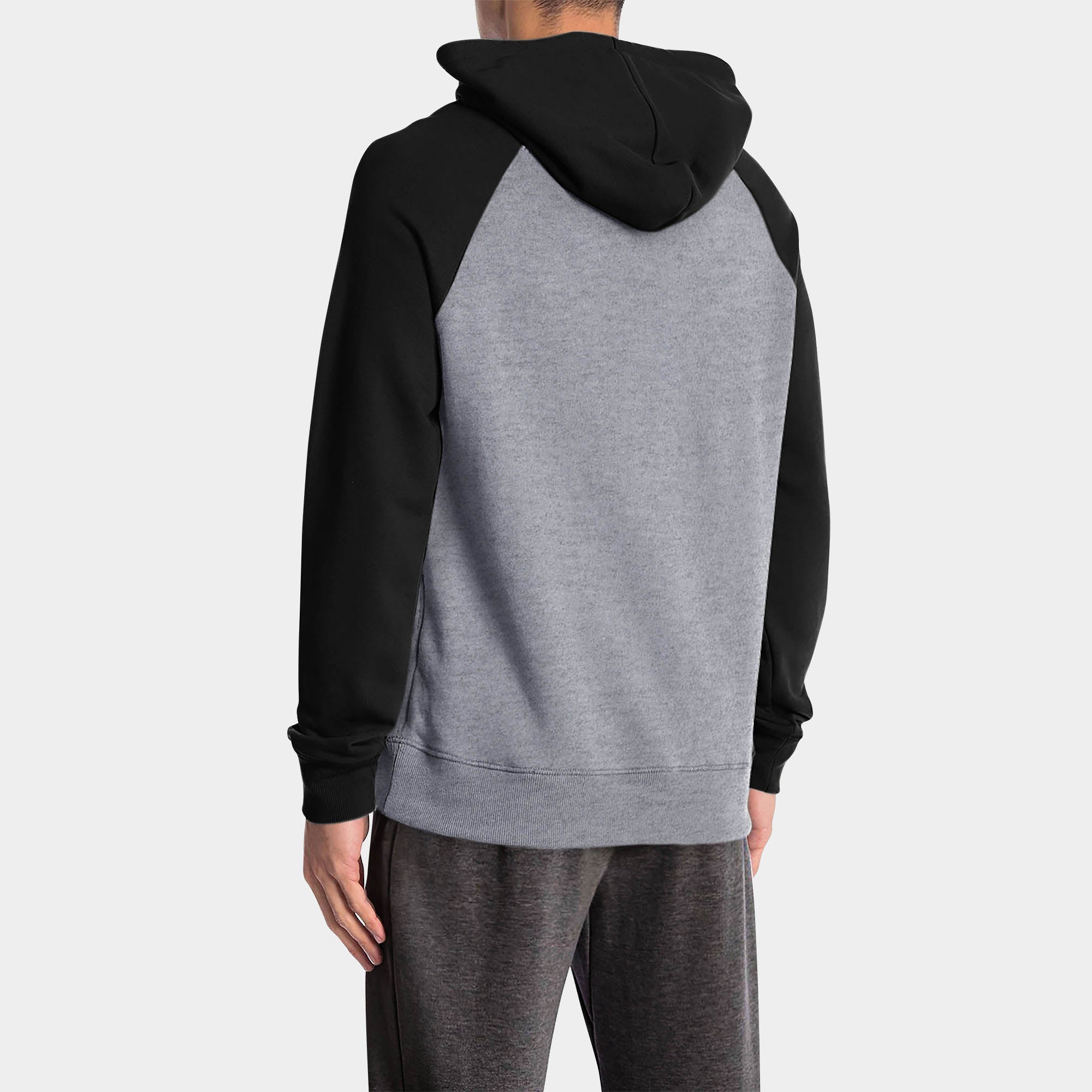 pullover hoodie_mens pullover hoodie_pullover sweatshirt_champion pullover hoodie_pullover adidas_hooded pullover_Heather Gray/Black