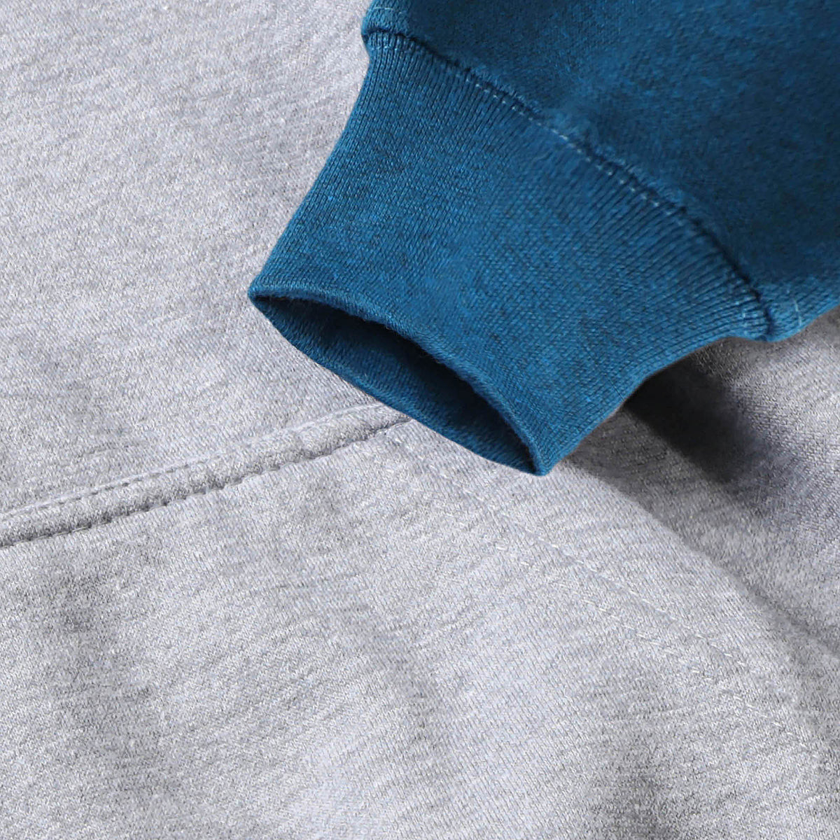 Men’s Raglan Pullover Hoodie in pullover hoodie_mens pullover hoodie_pullover sweatshirt_champion pullover hoodie_pullover adidas_hooded pullover_Heather Gray/Cyan Caviar - Hat and