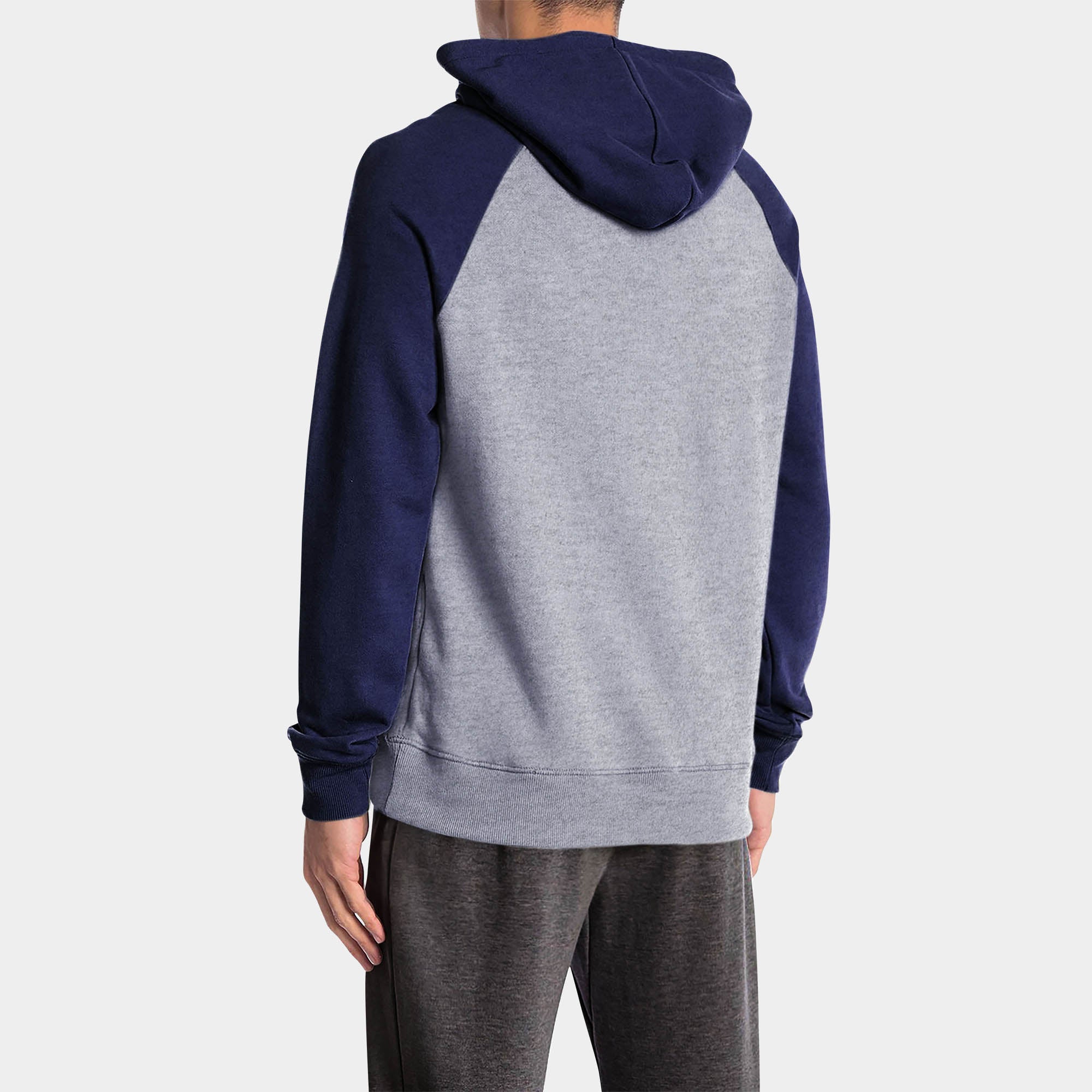 pullover hoodie_mens pullover hoodie_pullover sweatshirt_champion pullover hoodie_pullover adidas_hooded pullover_Heather Gray/Royal Caviar