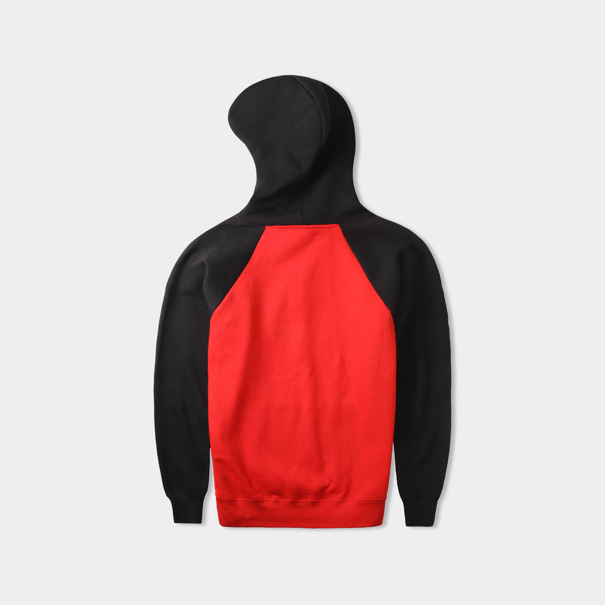 Men’s Raglan Pullover Hoodie in pullover hoodie_mens pullover hoodie_pullover sweatshirt_champion pullover hoodie_pullover adidas_hooded pullover_Red/Black - Hat and Beyond hoodie