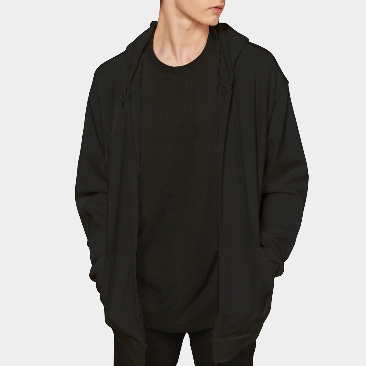 Men’s Zip Up Hoodie in zip up hoodie_mens zip up hoodie_zipper hoodie_champion zip up hoodie_zip up sweatshirt_boys zip up hoodielong zip up hoodie_best zip up hoodies_Black - Hat 