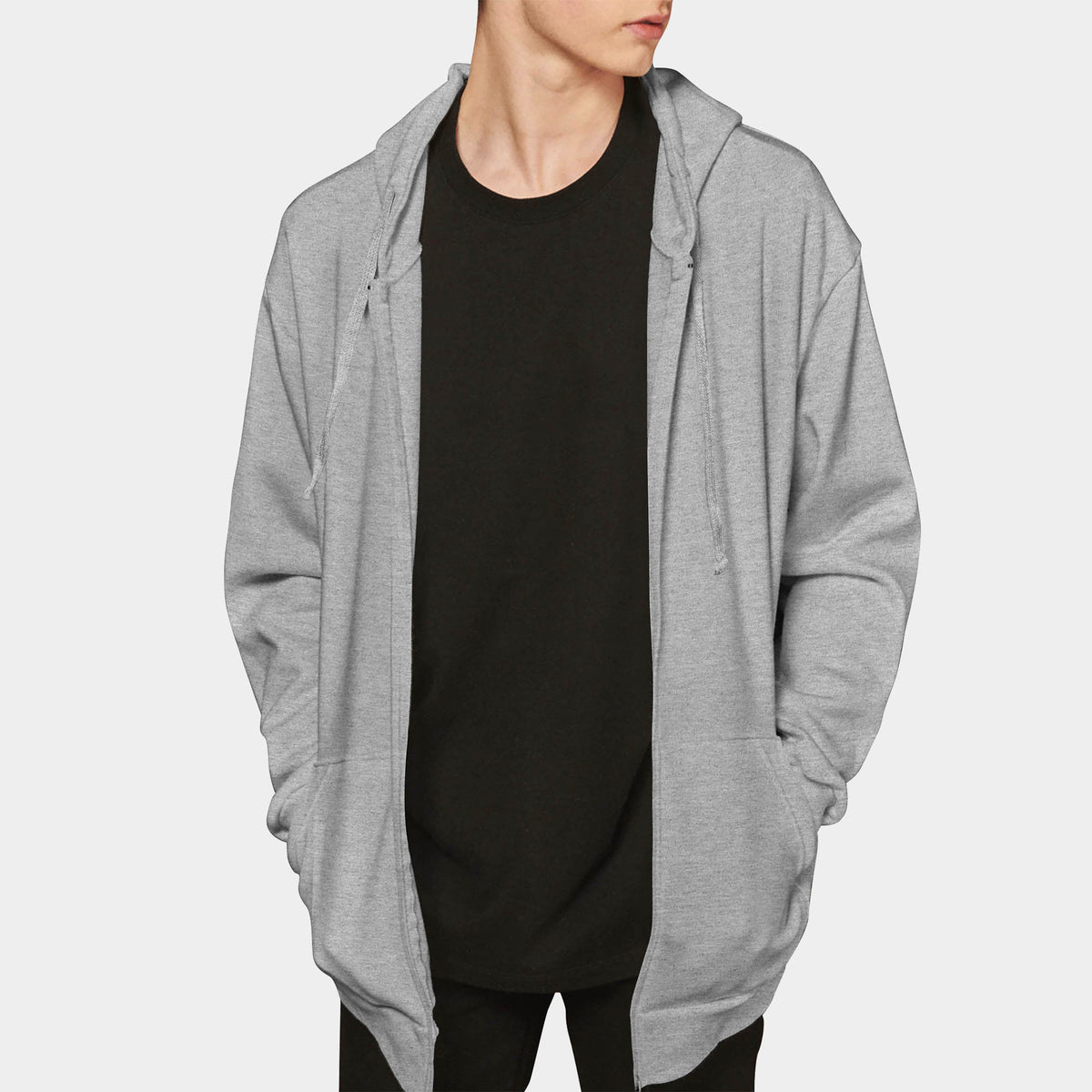 Men’s Zip Up Hoodie in zip up hoodie_mens zip up hoodie_zipper hoodie_champion zip up hoodie_zip up sweatshirt_boys zip up hoodielong zip up hoodie_best zip up hoodies_Heather Gray