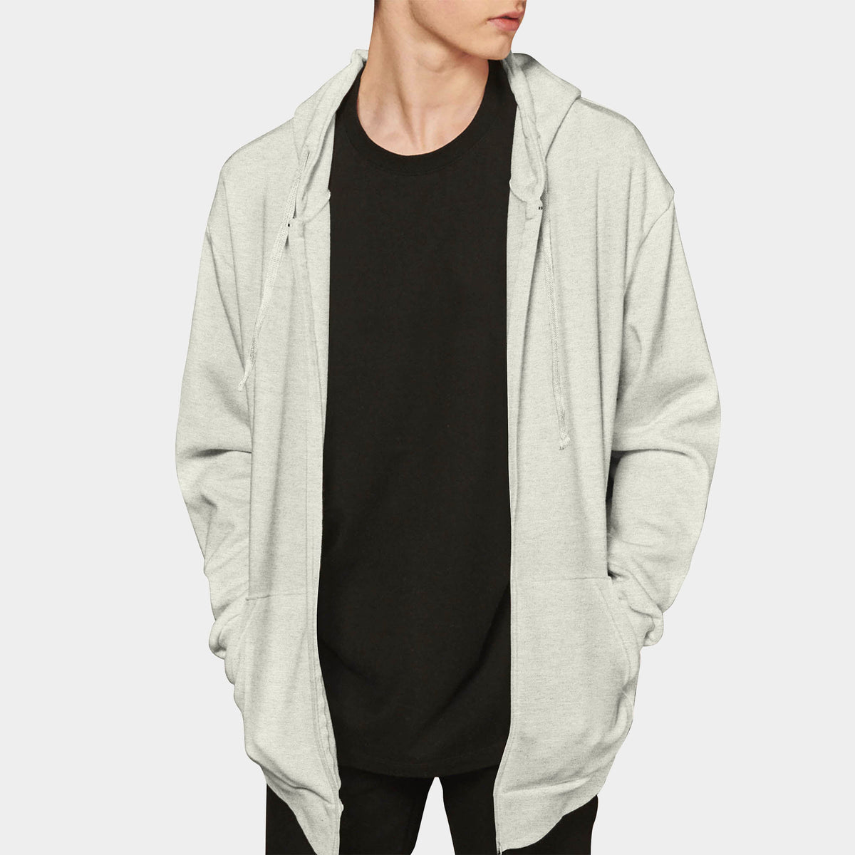 Men’s Zip Up Hoodie in zip up hoodie_mens zip up hoodie_zipper hoodie_champion zip up hoodie_zip up sweatshirt_boys zip up hoodielong zip up hoodie_best zip up hoodies_Oatmeal - Ha