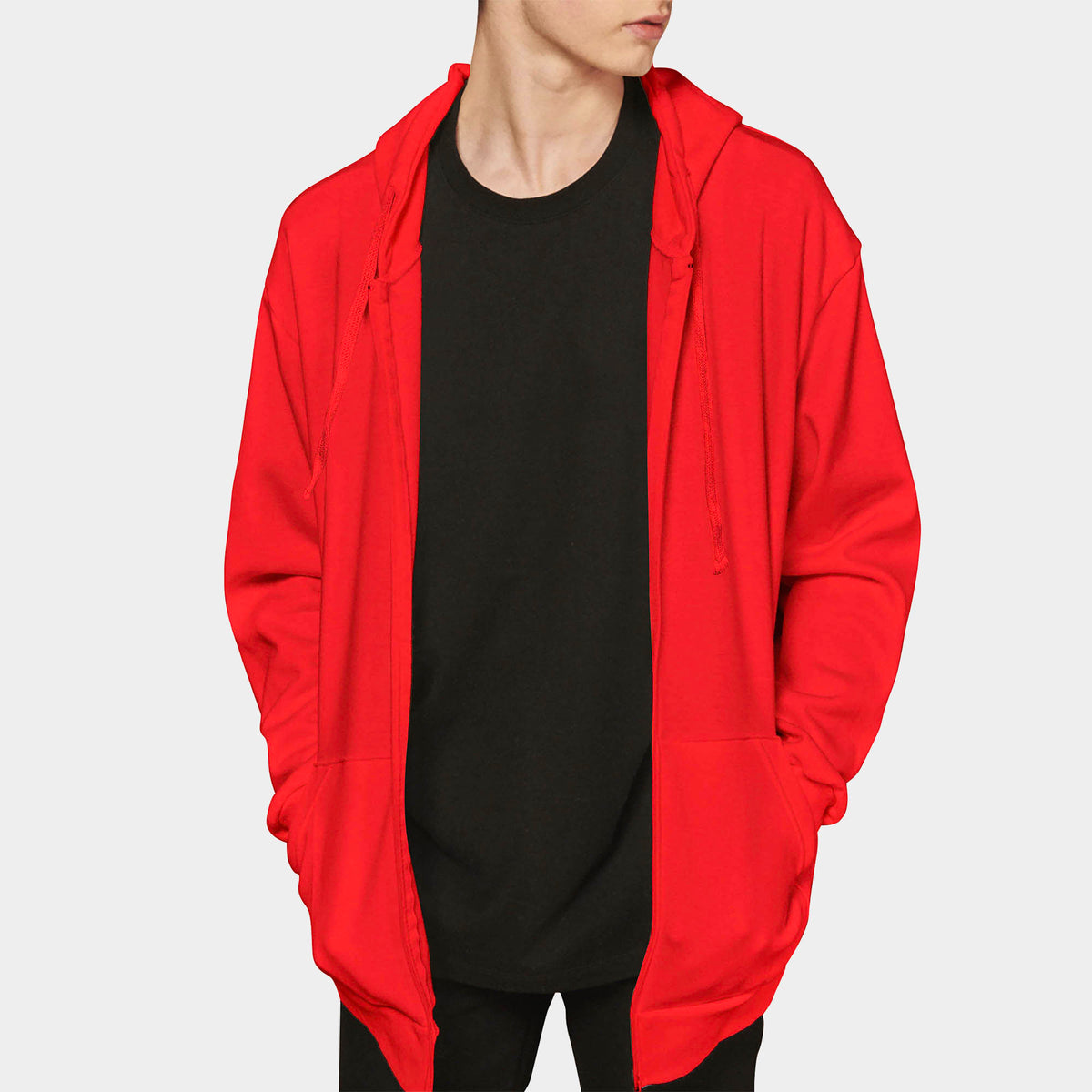 Men’s Zip Up Hoodie in zip up hoodie_mens zip up hoodie_zipper hoodie_champion zip up hoodie_zip up sweatshirt_boys zip up hoodielong zip up hoodie_best zip up hoodies_Red - Hat an