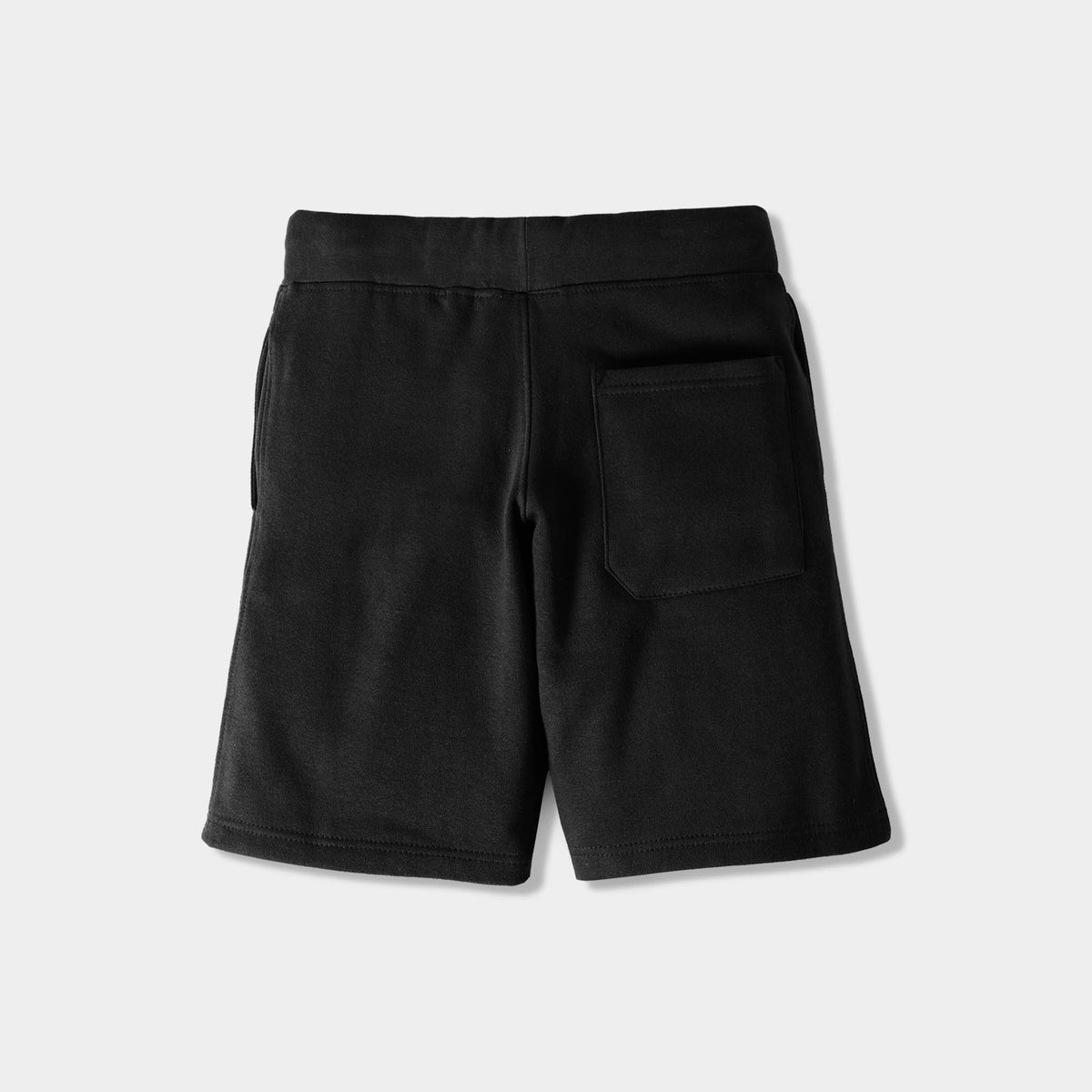Men’s Fleece Sweat Shorts in boys fleece shorts_hollister fleece shorts_mens fleece shorts cheap_chino shorts_sweat shorts_mens running shorts_sports shorts_cotton shorts_Black - H