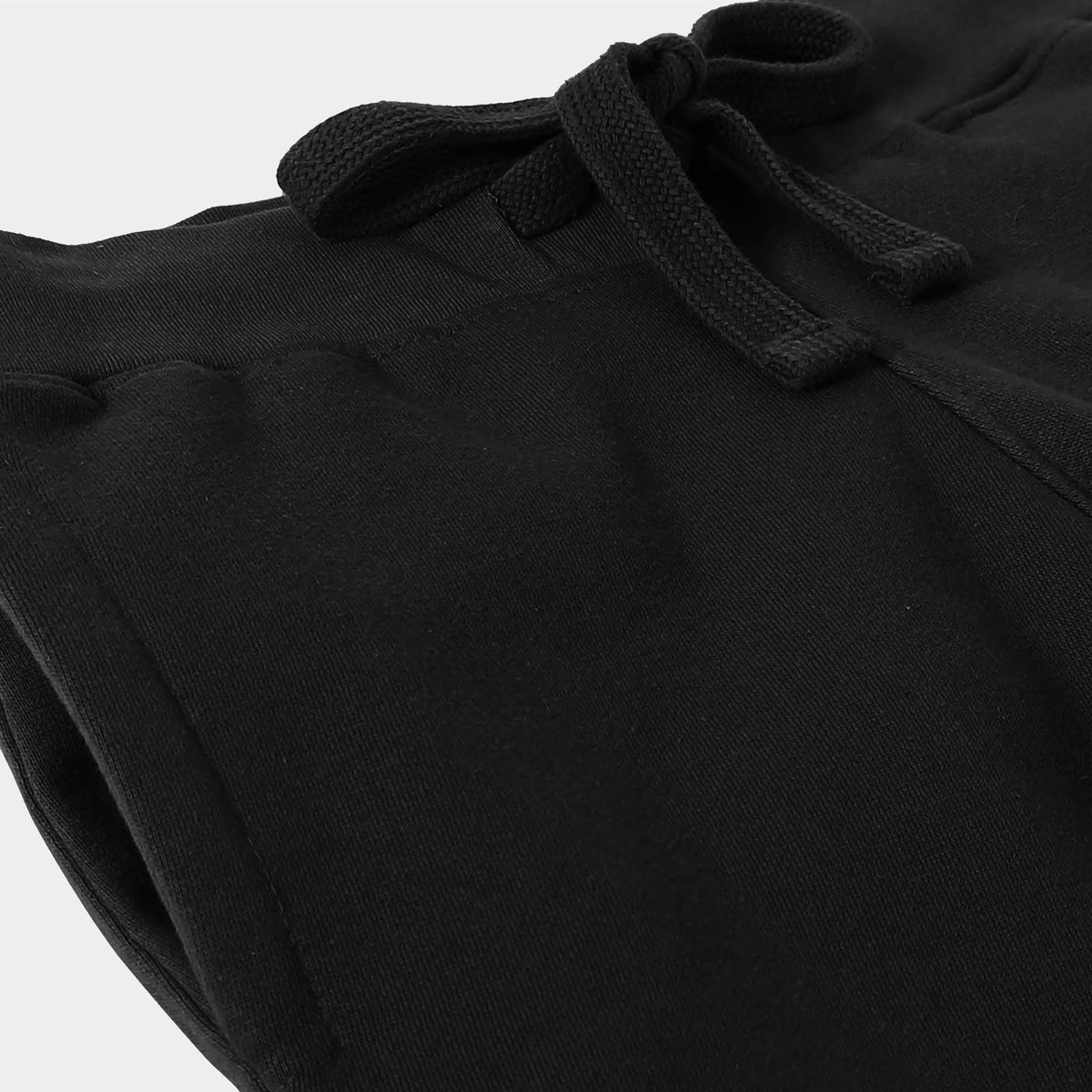 Men’s Fleece Sweat Shorts in boys fleece shorts_hollister fleece shorts_mens fleece shorts cheap_chino shorts_sweat shorts_mens running shorts_sports shorts_cotton shorts_Black - H
