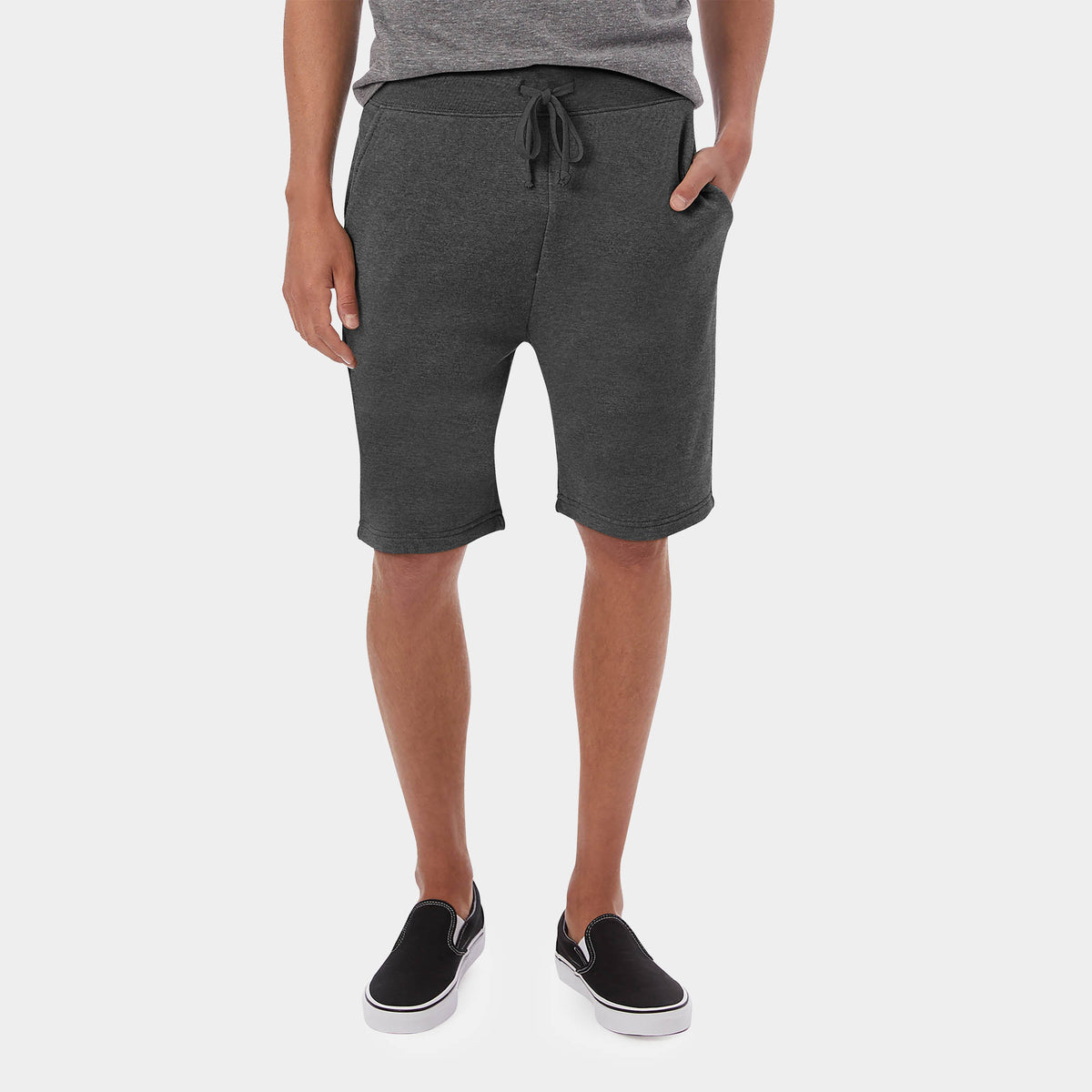 Men’s Fleece Sweat Shorts in boys fleece shorts_hollister fleece shorts_mens fleece shorts cheap_chino shorts_sweat shorts_mens running shorts_sports shorts_cotton shorts_Charcoal 