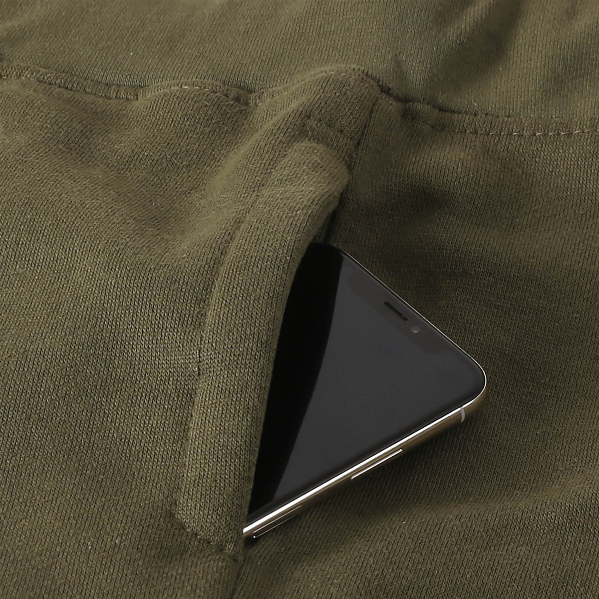 Men’s Fleece Sweat Shorts in boys fleece shorts_hollister fleece shorts_mens fleece shorts cheap_chino shorts_sweat shorts_mens running shorts_sports shorts_cotton shorts_Olive - H