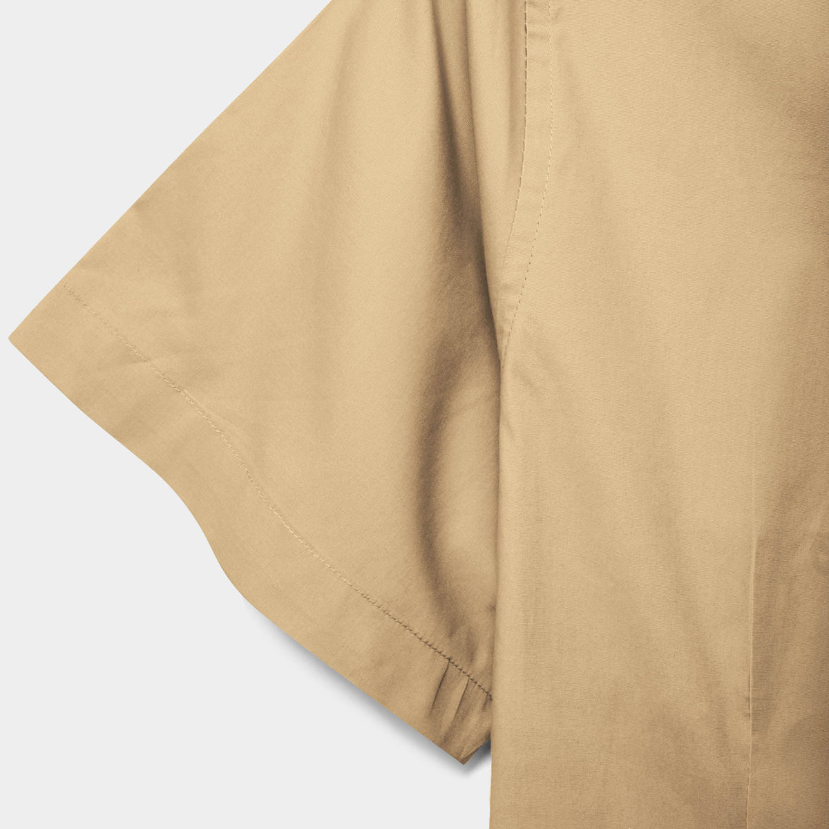Men’s Short Sleeve Stretch Dress Shirt in stretch dress shirt_stretch shirts_t shirt stretch_stretch cotton shirt_mens stretch shirts_slim fit stretch_mens stretch dress shirts_Kha