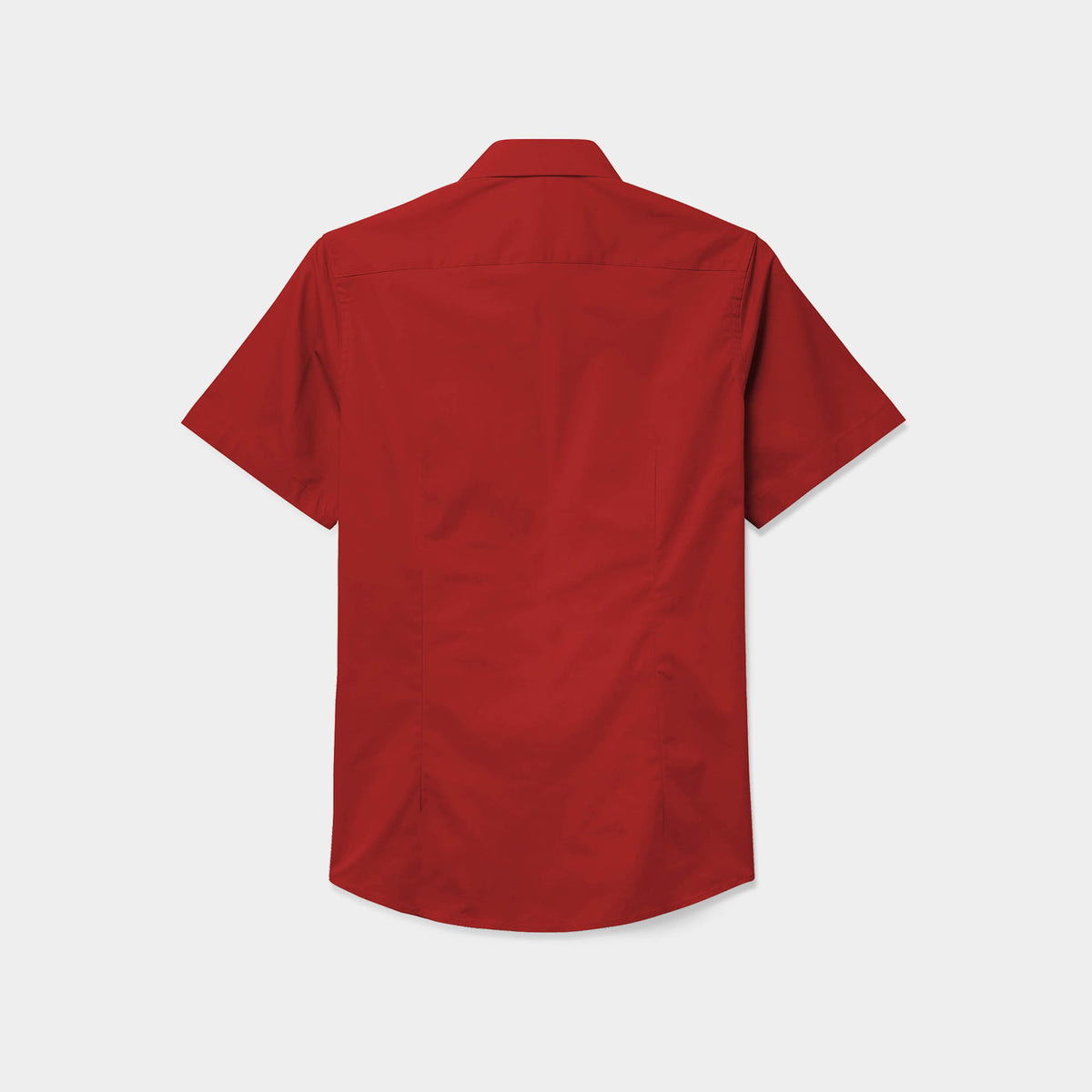 Men’s Short Sleeve Stretch Dress Shirt in stretch dress shirt_stretch shirts_t shirt stretch_stretch cotton shirt_mens stretch shirts_slim fit stretch_mens stretch dress shirts_Red