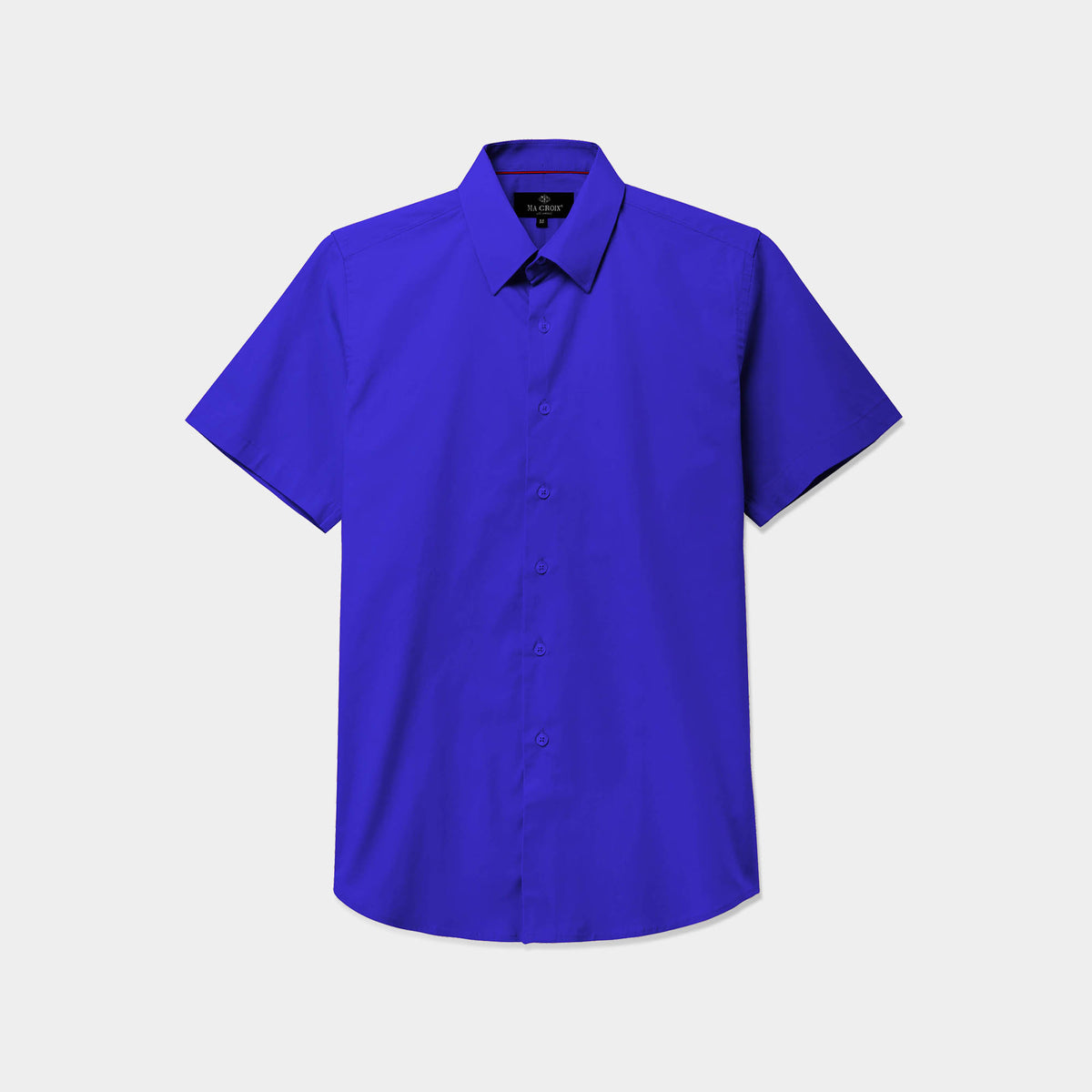 Men’s Short Sleeve Stretch Dress Shirt in stretch dress shirt_stretch shirts_t shirt stretch_stretch cotton shirt_mens stretch shirts_slim fit stretch_mens stretch dress shirts_Roy