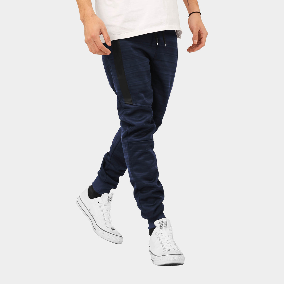 Men’s Modern Joggers in sweatpants fashion_fashion joggers_jogging pants fashion_stylish sweatpants mens_stylish joggers mens_mens fashion joggers_trendy joggers_Navy - Hat and Bey