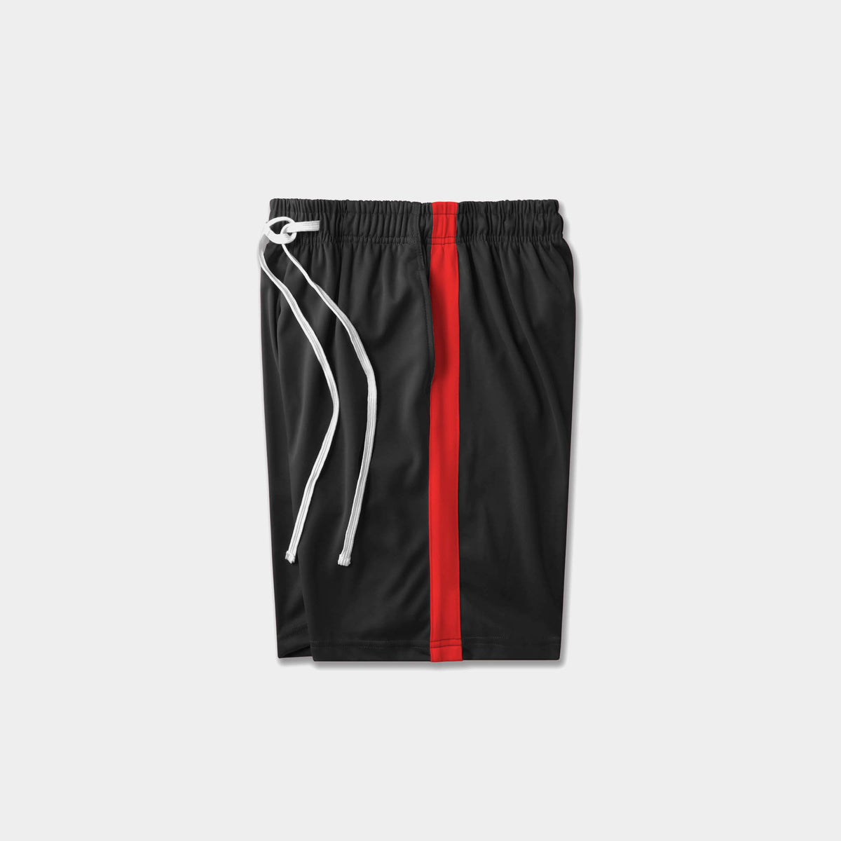 Men’s Stripe Track Shorts in track shorts_track shorts mens_hind running shorts_boys track shorts_gucci shorts_gucci shorts mens_gucci shorts cheap_Black/White - Hat and Beyond cas